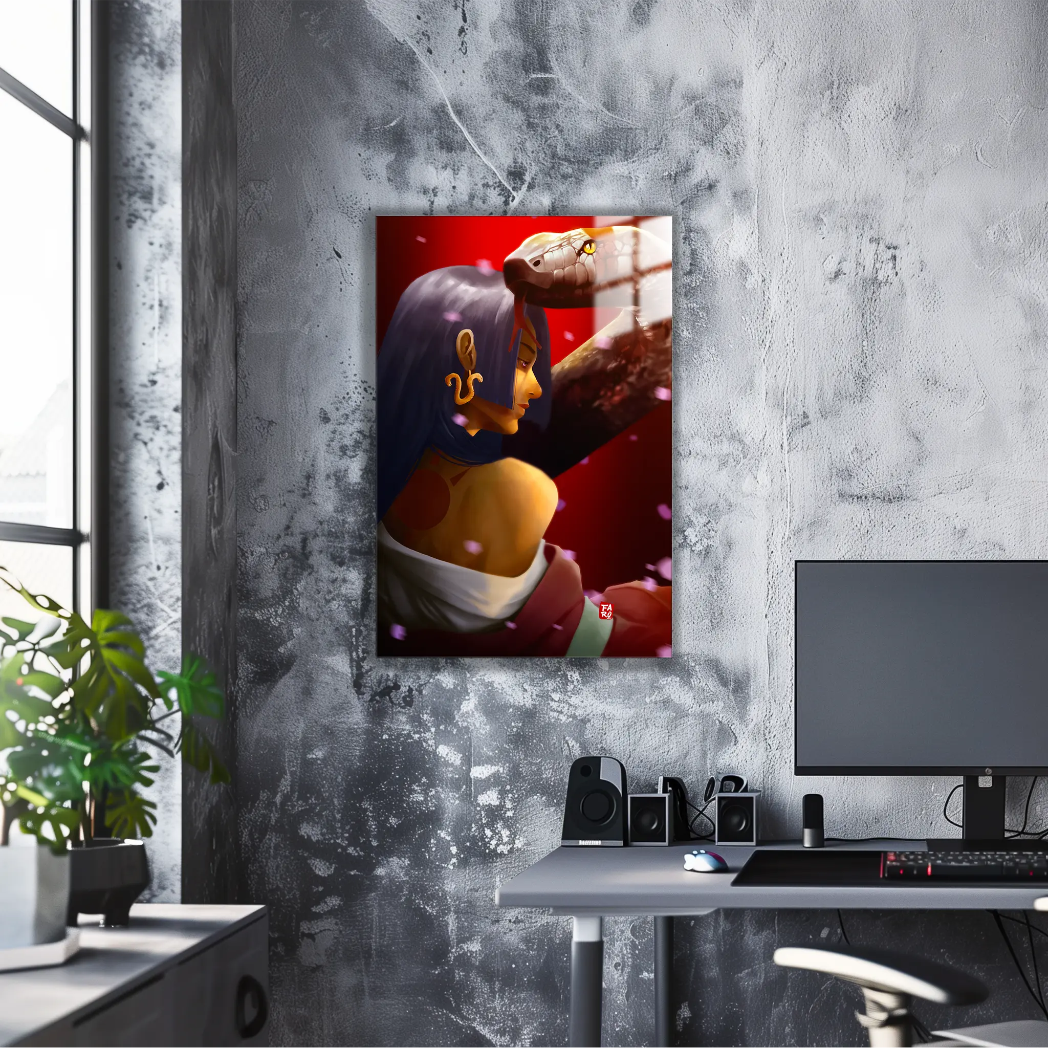 Tableau Boa Hancock Portrait