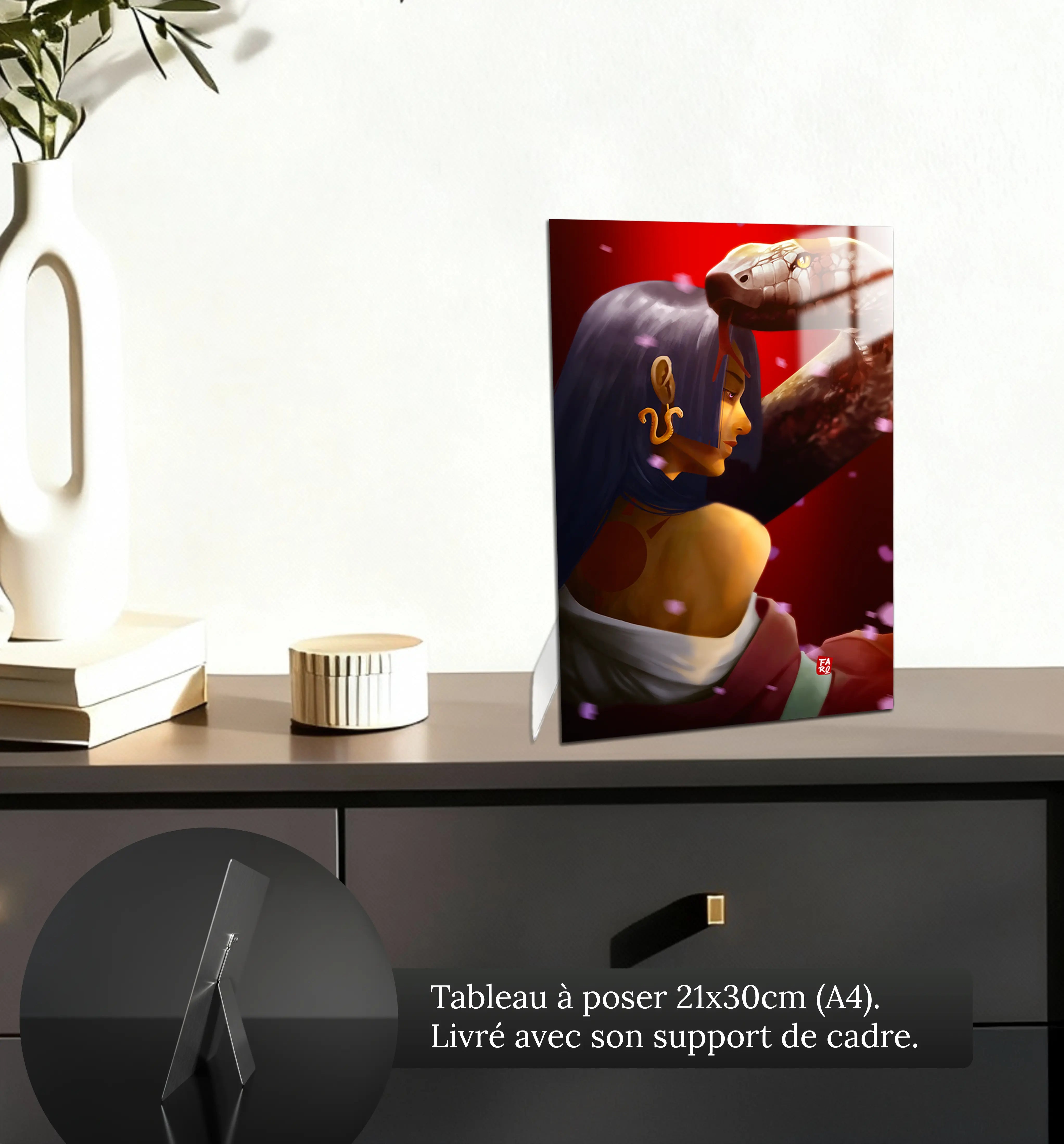 tableau-portrait-boa-hancock-petit-format-a-poser-sur-meuble | DreamWay