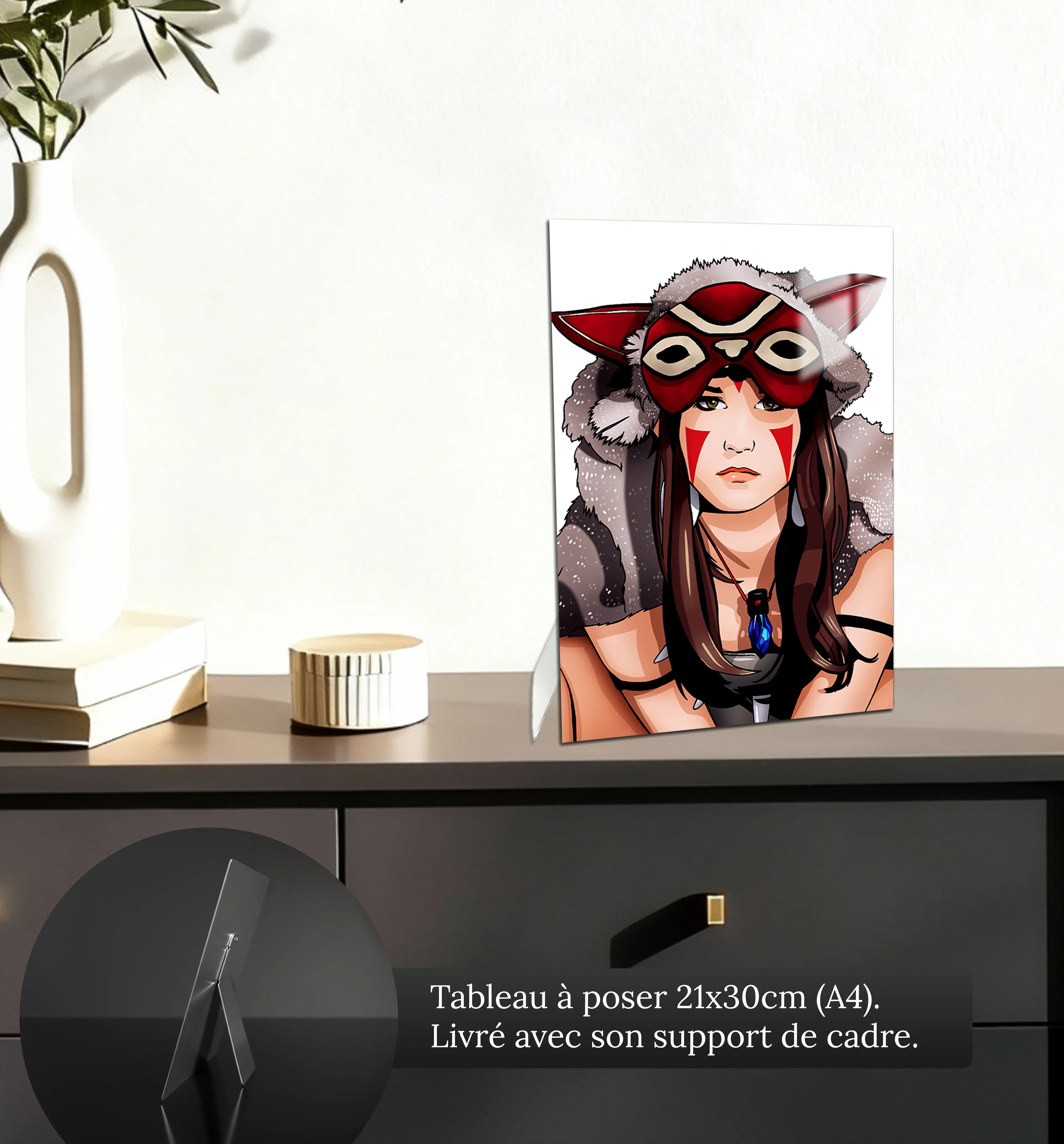 tableau-princesse-mononoke-petit-format-a-poser-sur-meuble | DreamWay