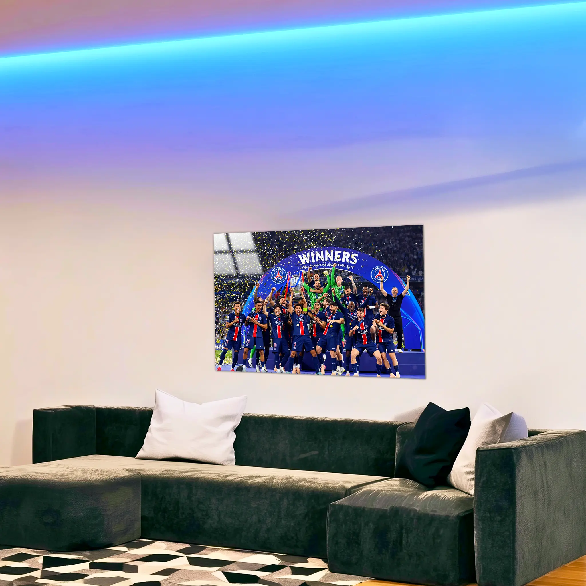 tableau-psg-vainqueur-dans-le-salon | DreamWay