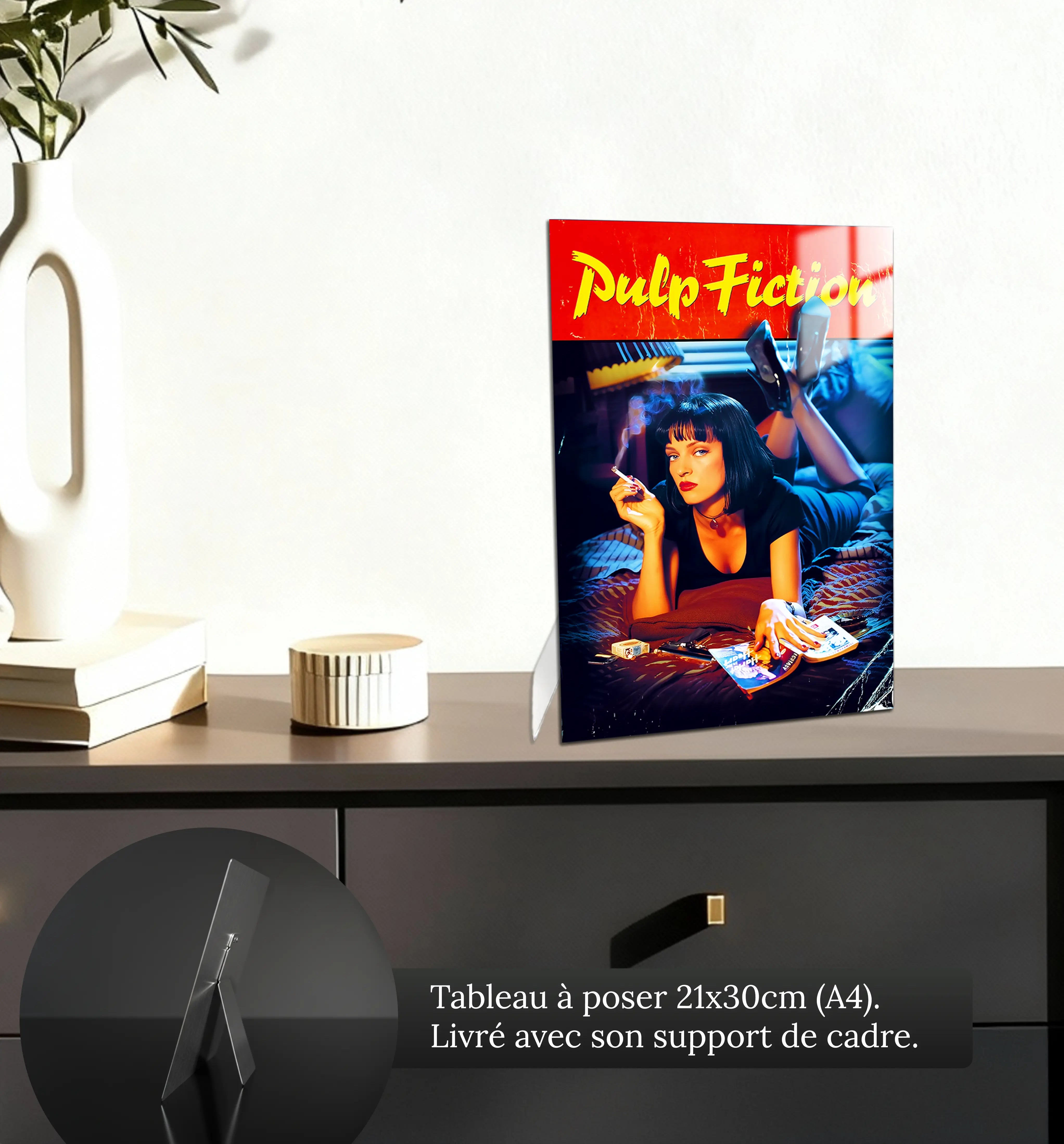 tableau-pulp-fiction-affiche-petit-format-a-poser-sur-meuble | DreamWay
