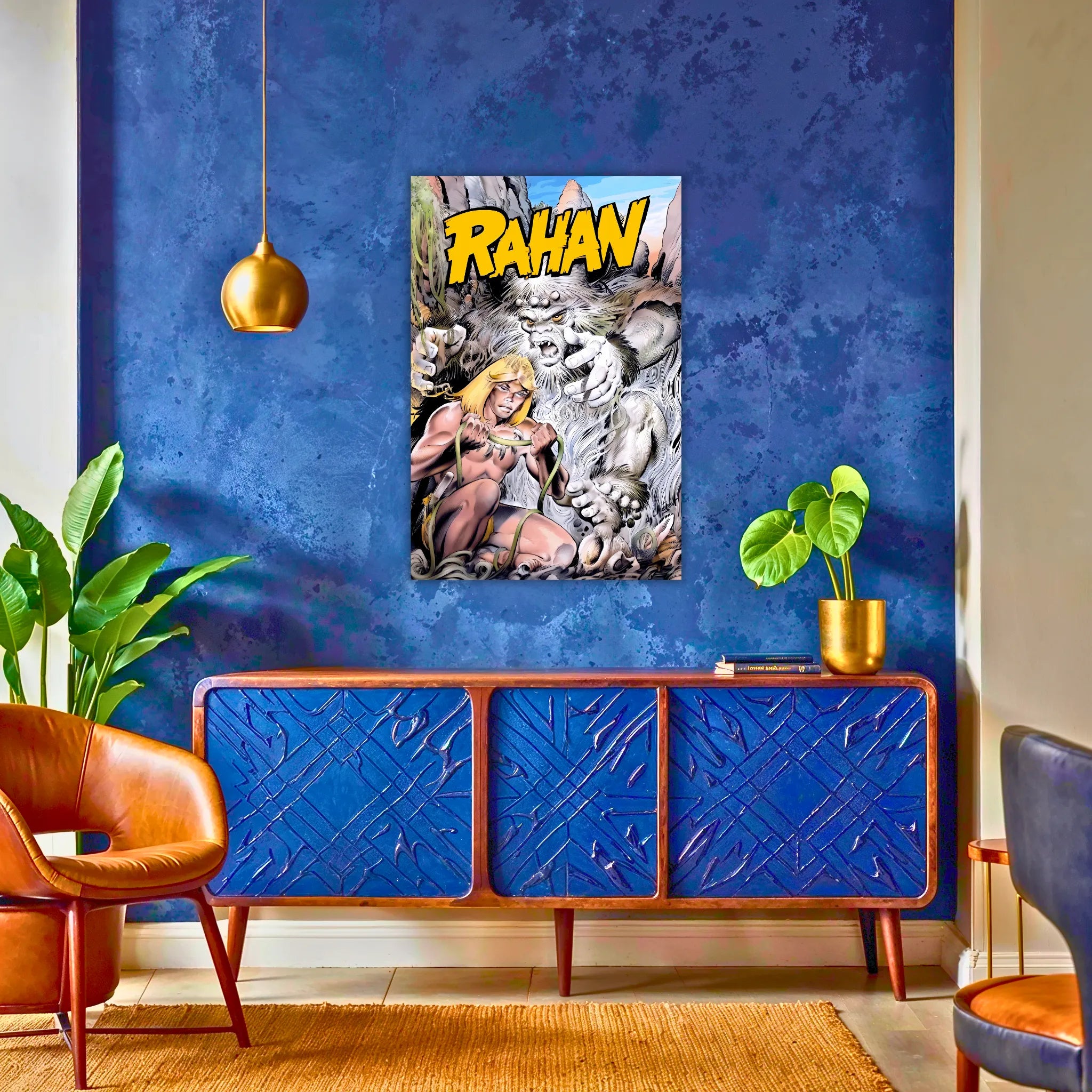 Tableau Rahan La Liane Magique