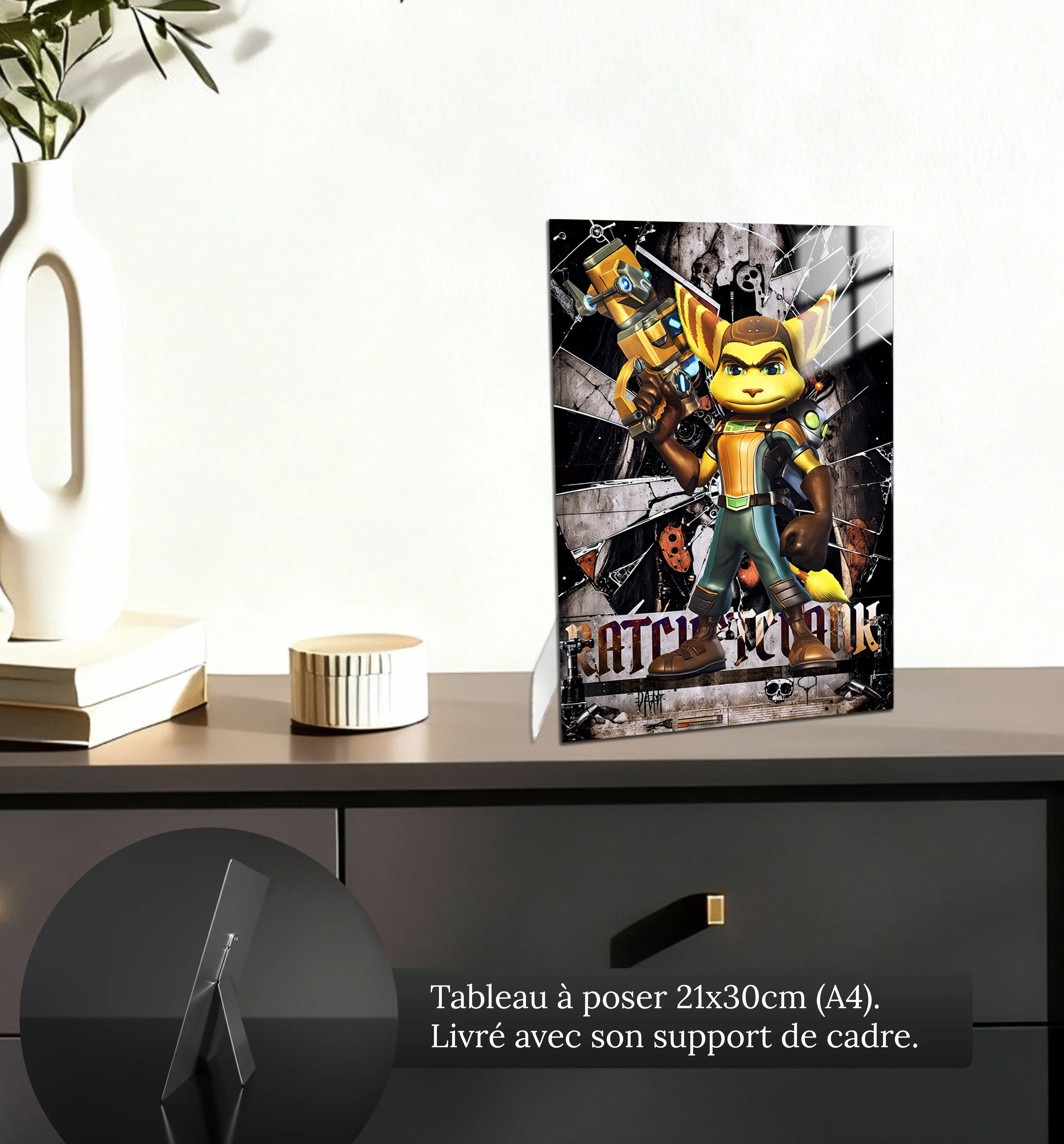 tableau-ratchet-and-clank-petit-format-a-poser-sur-meuble | DreamWay