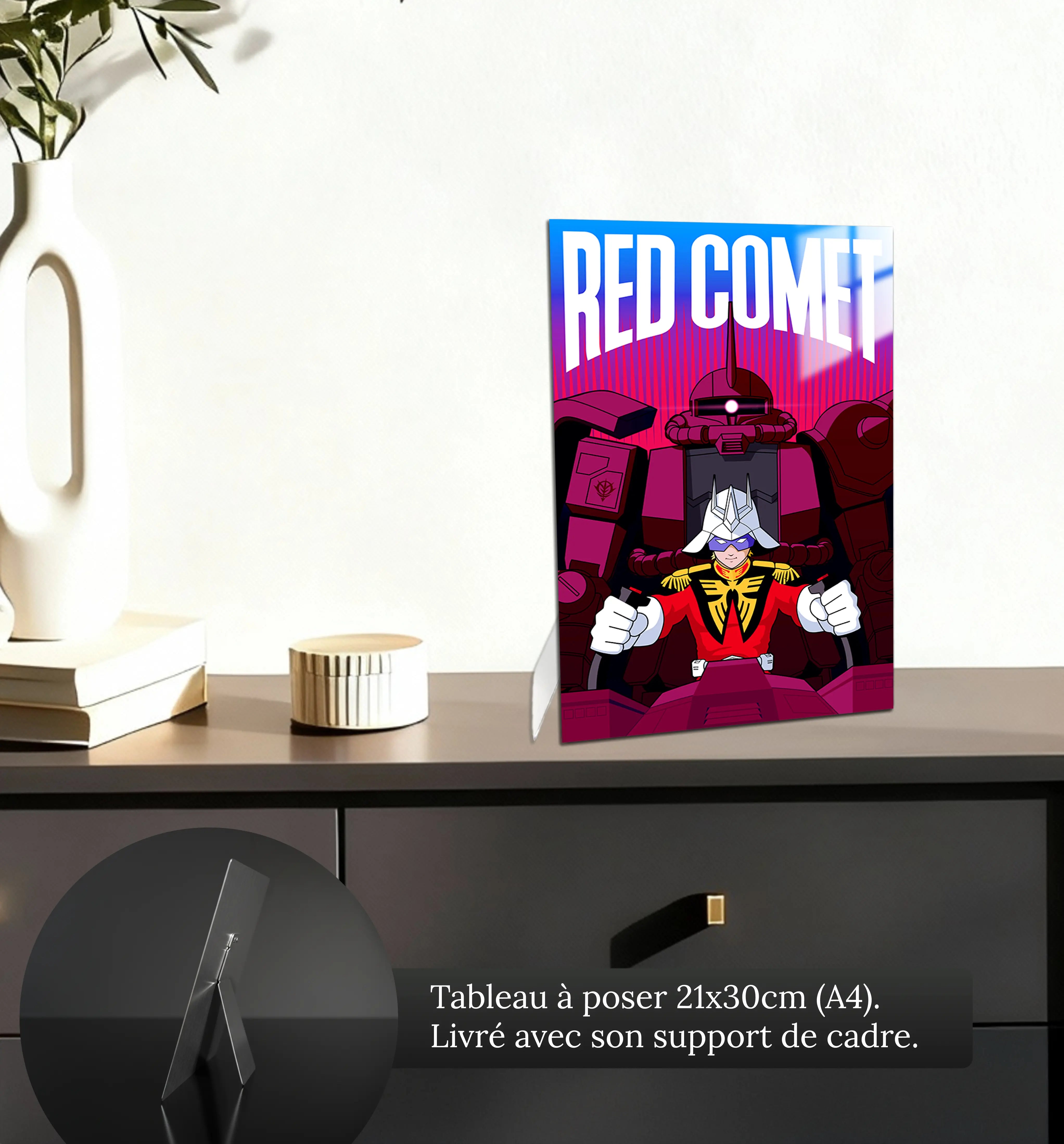 tableau-red-comet-vaisseau-petit-format-a-poser-sur-meuble | DreamWay
