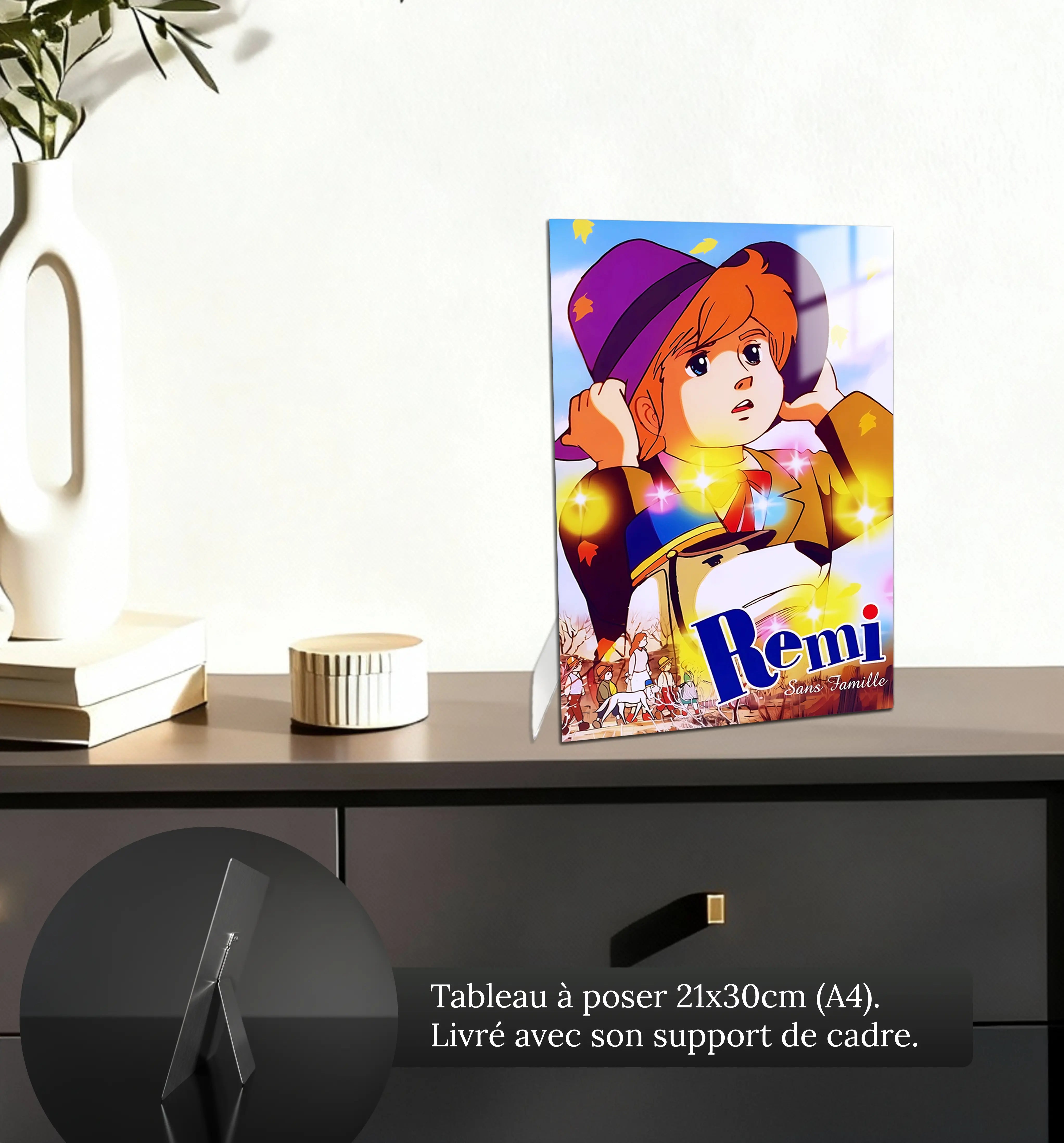 tableau-remi-sans-famille-portrait-petit-format-a-poser-sur-meuble | DreamWay