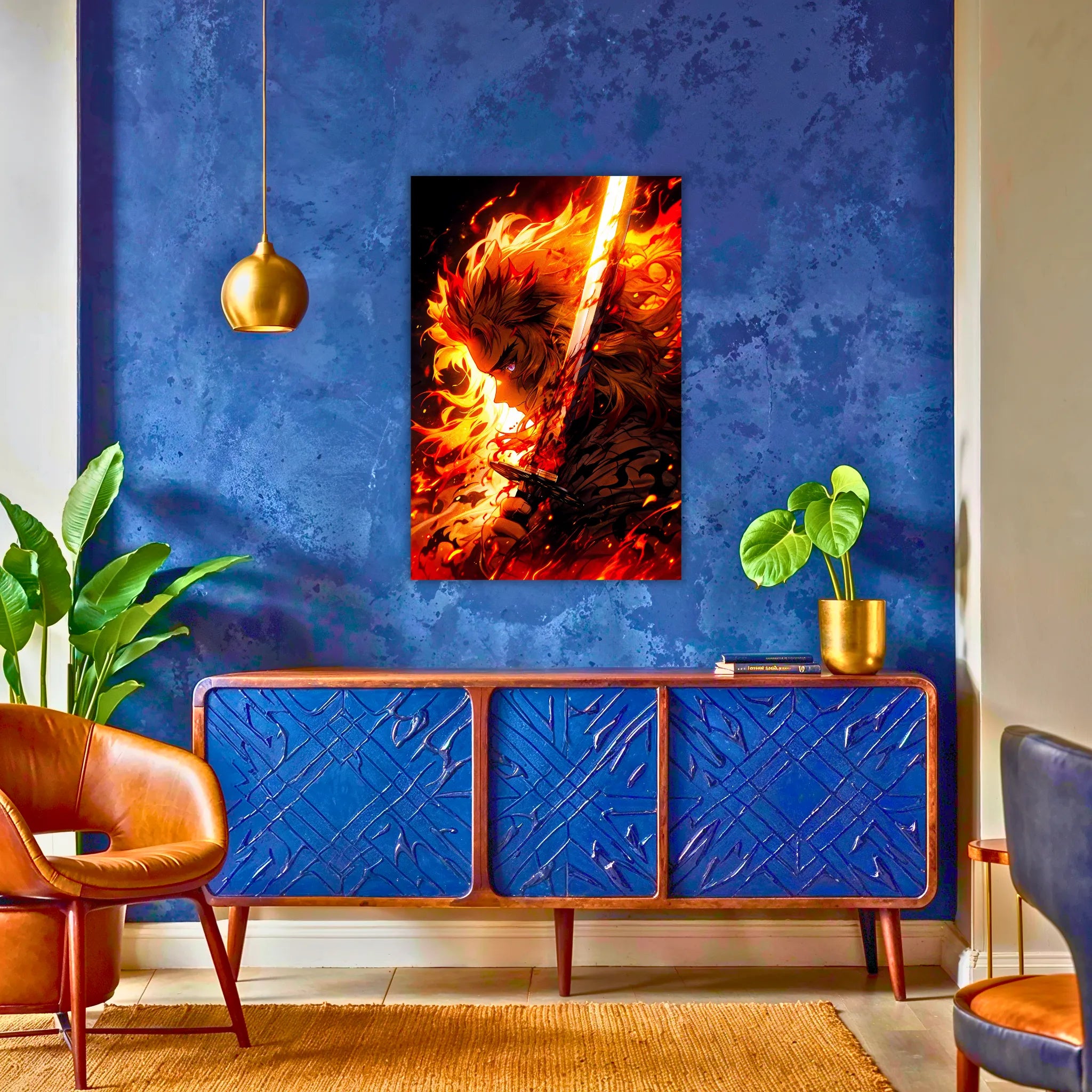 Tableau Rengoku Souffle De La Flamme