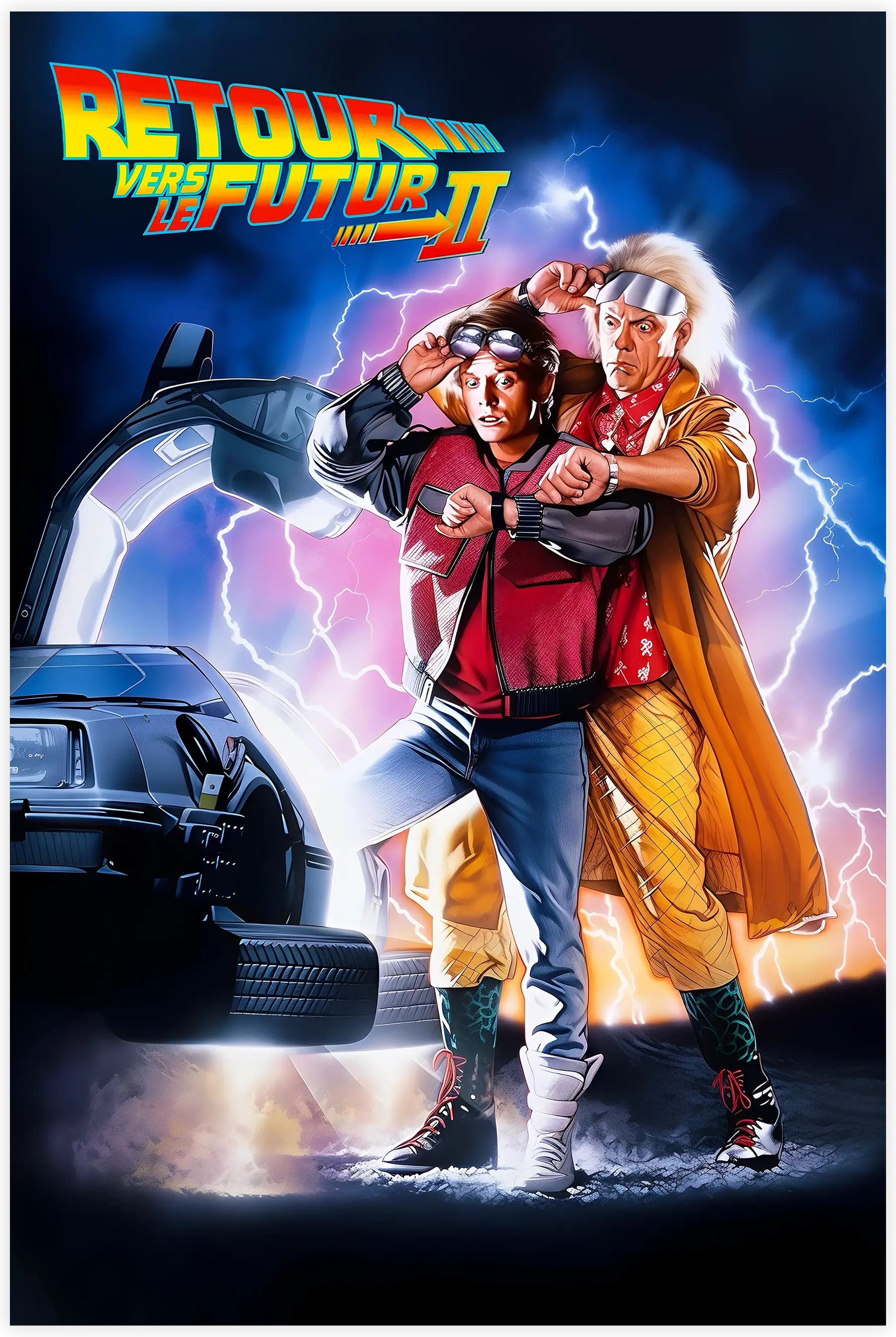 Tableau Retour Vers Le Futur 2 Affiche