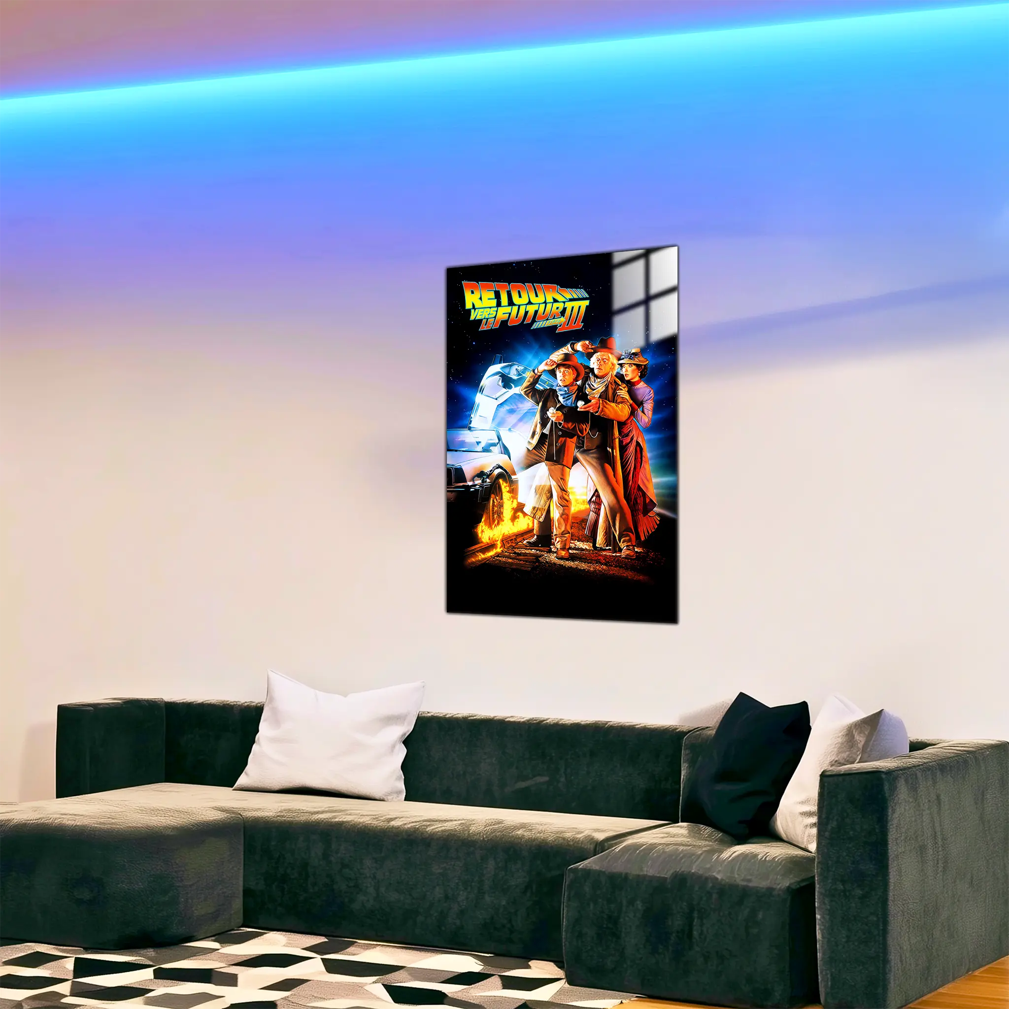tableau-retour-vers-le-futur-3-affiche-dans-le-salon | DreamWay