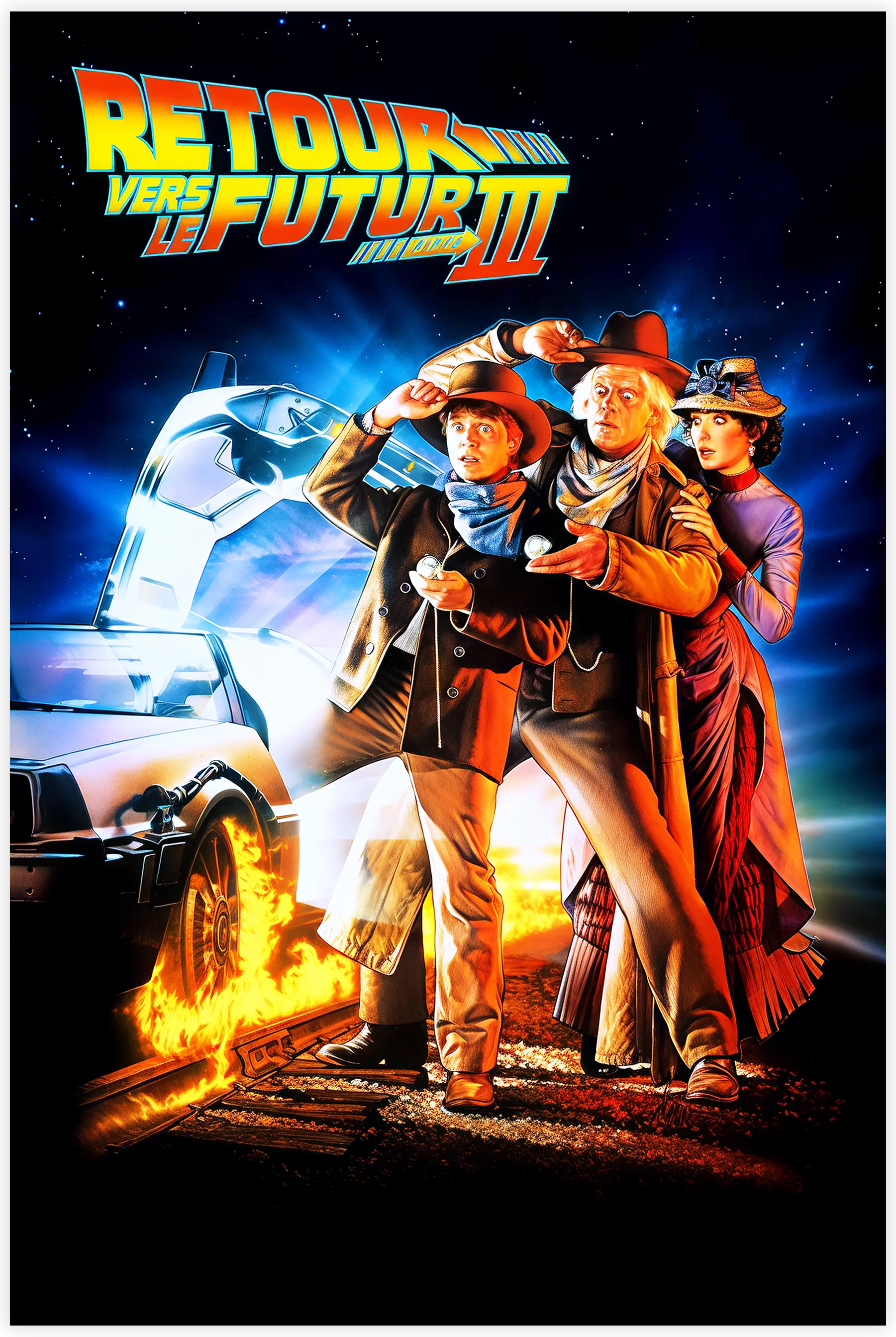 Tableau Retour Vers Le Futur 3 Affiche