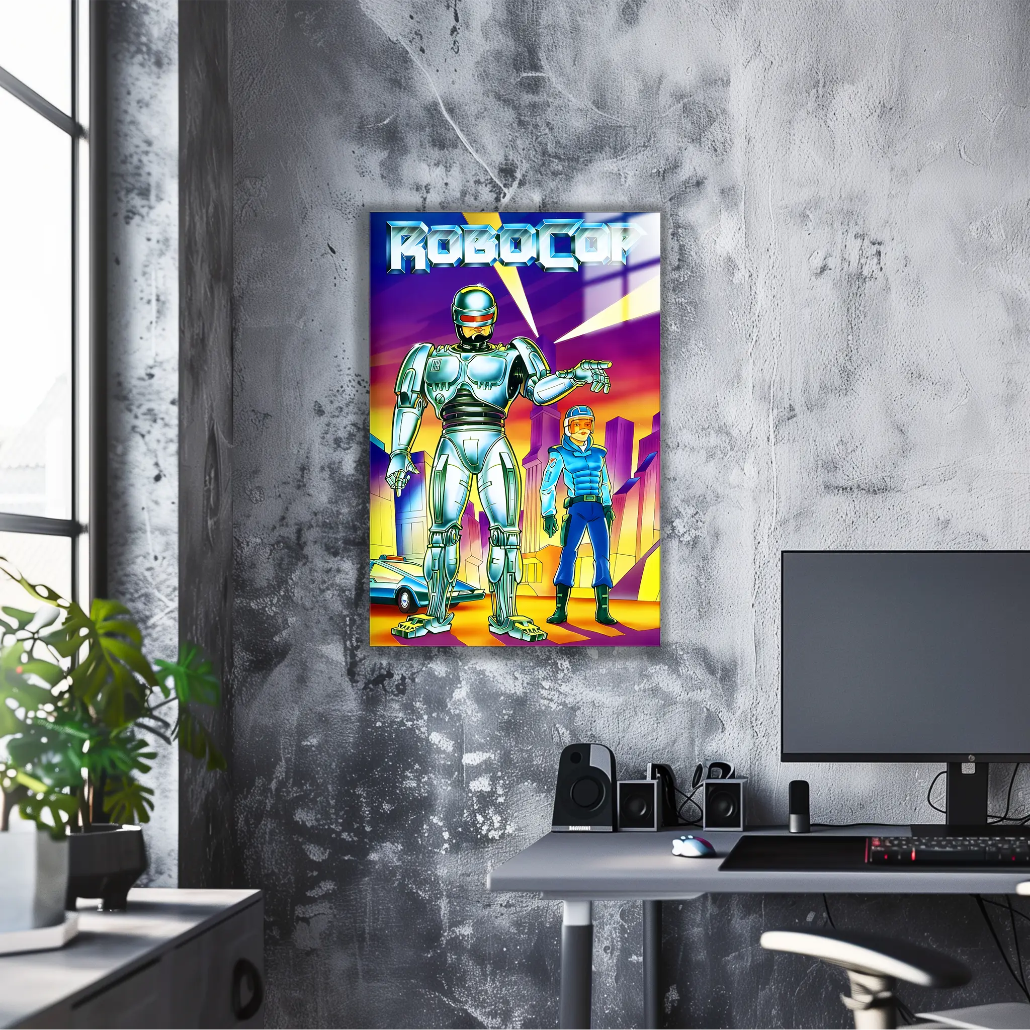 Tableau Robocop Affiche Rétro