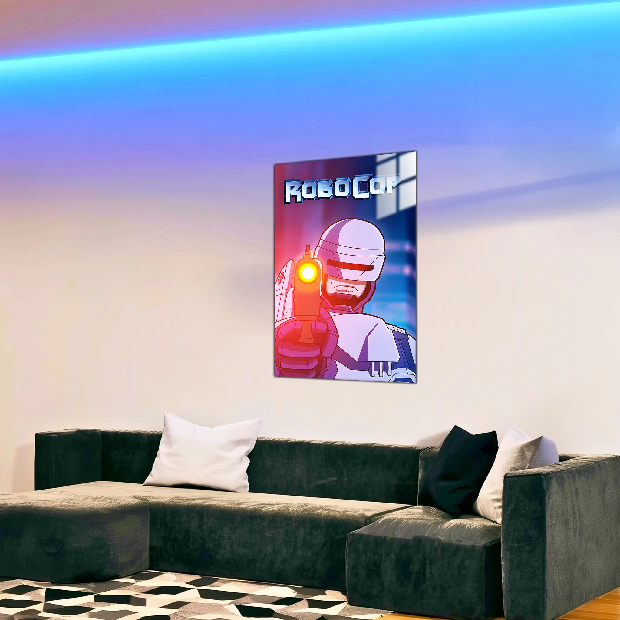 tableau-robocop-portrait-dans-le-salon | DreamWay