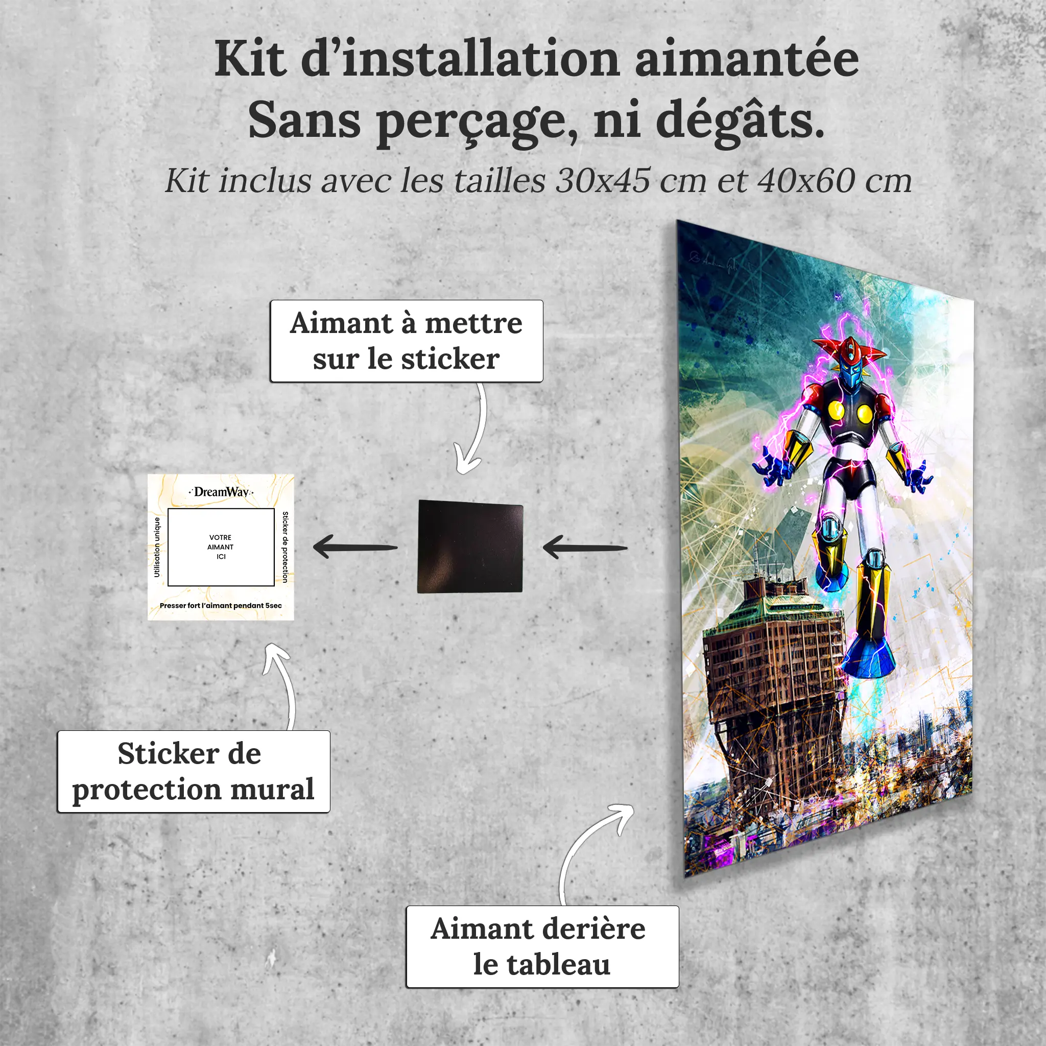 tableau-robot-milano-avec-installation-aimantee | DreamWay
