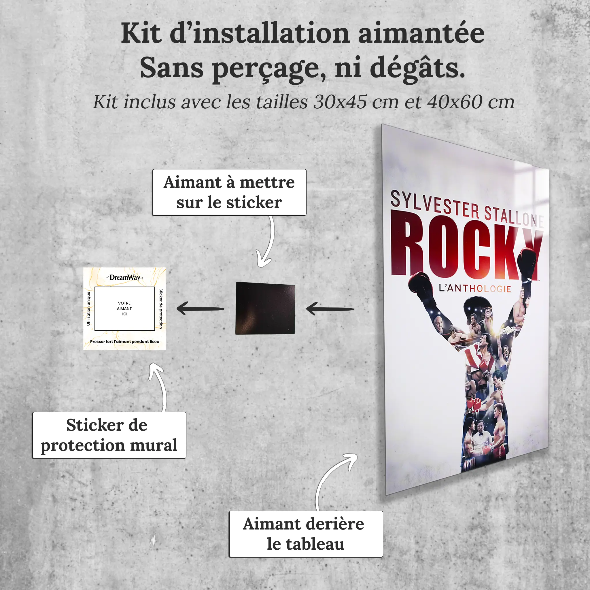 Tableau Rocky Affiche
