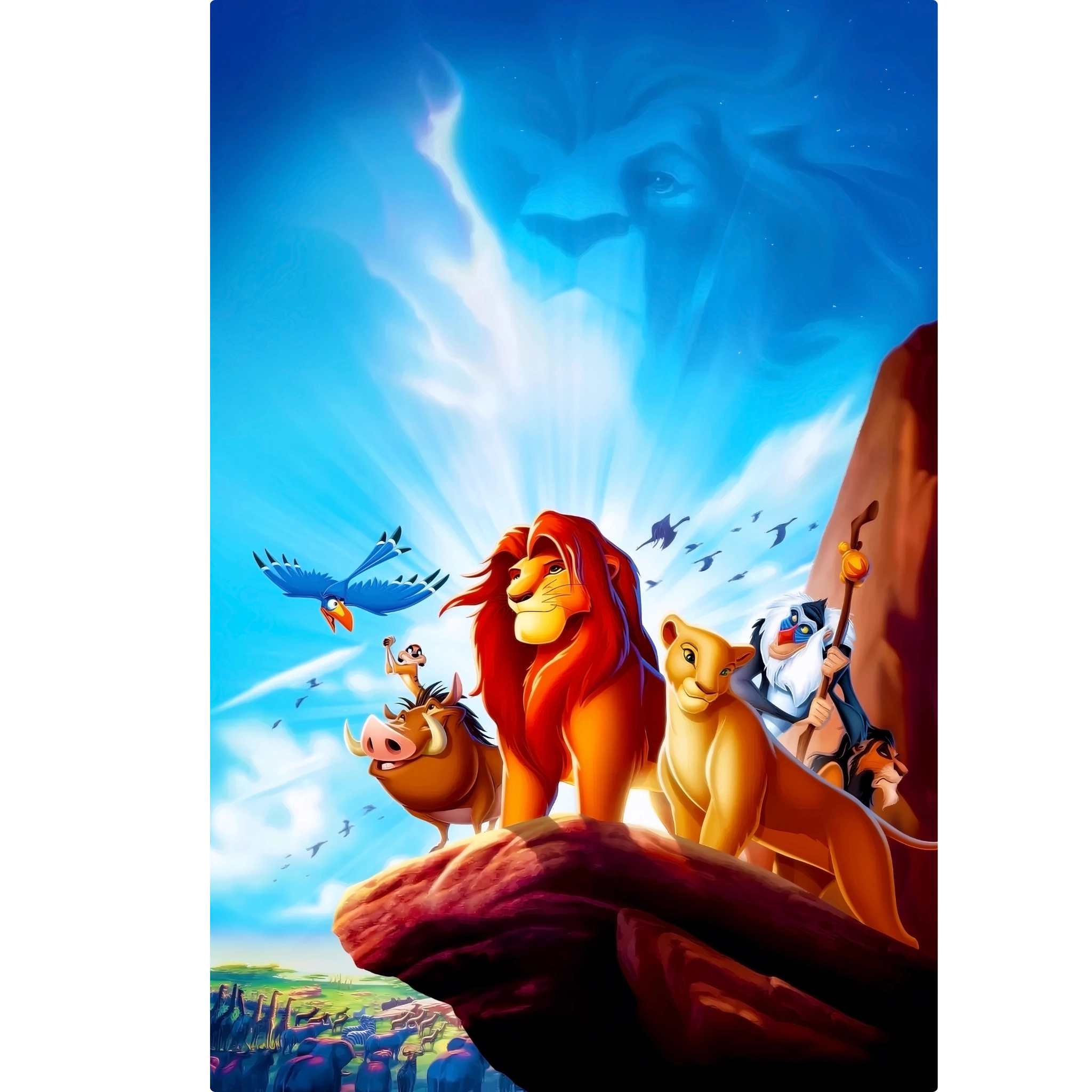 tableau-roi-lion-sur-la-falaise | DreamWay