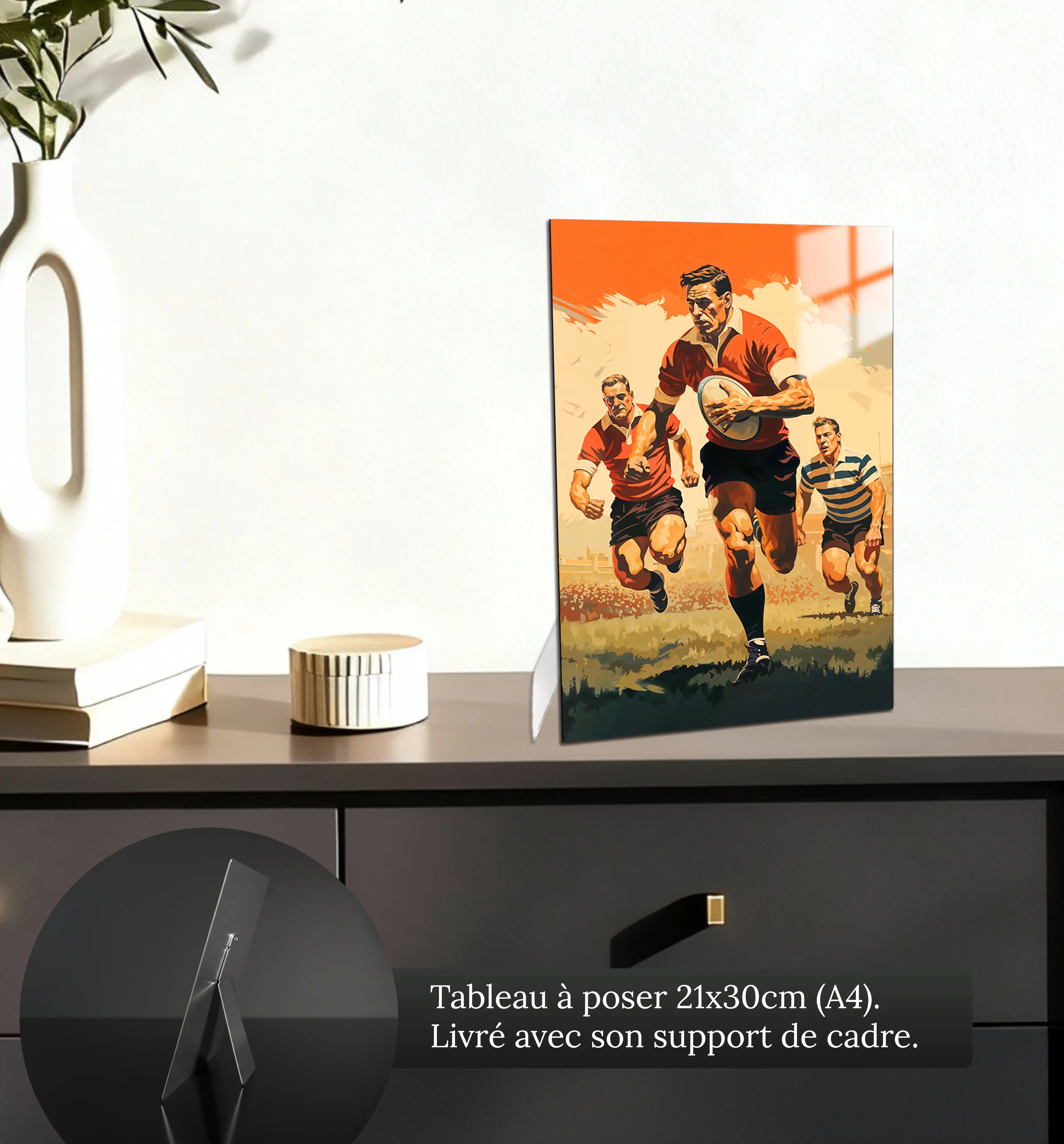 tableau-rugby-vintage-petit-format-a-poser-sur-meuble | DreamWay