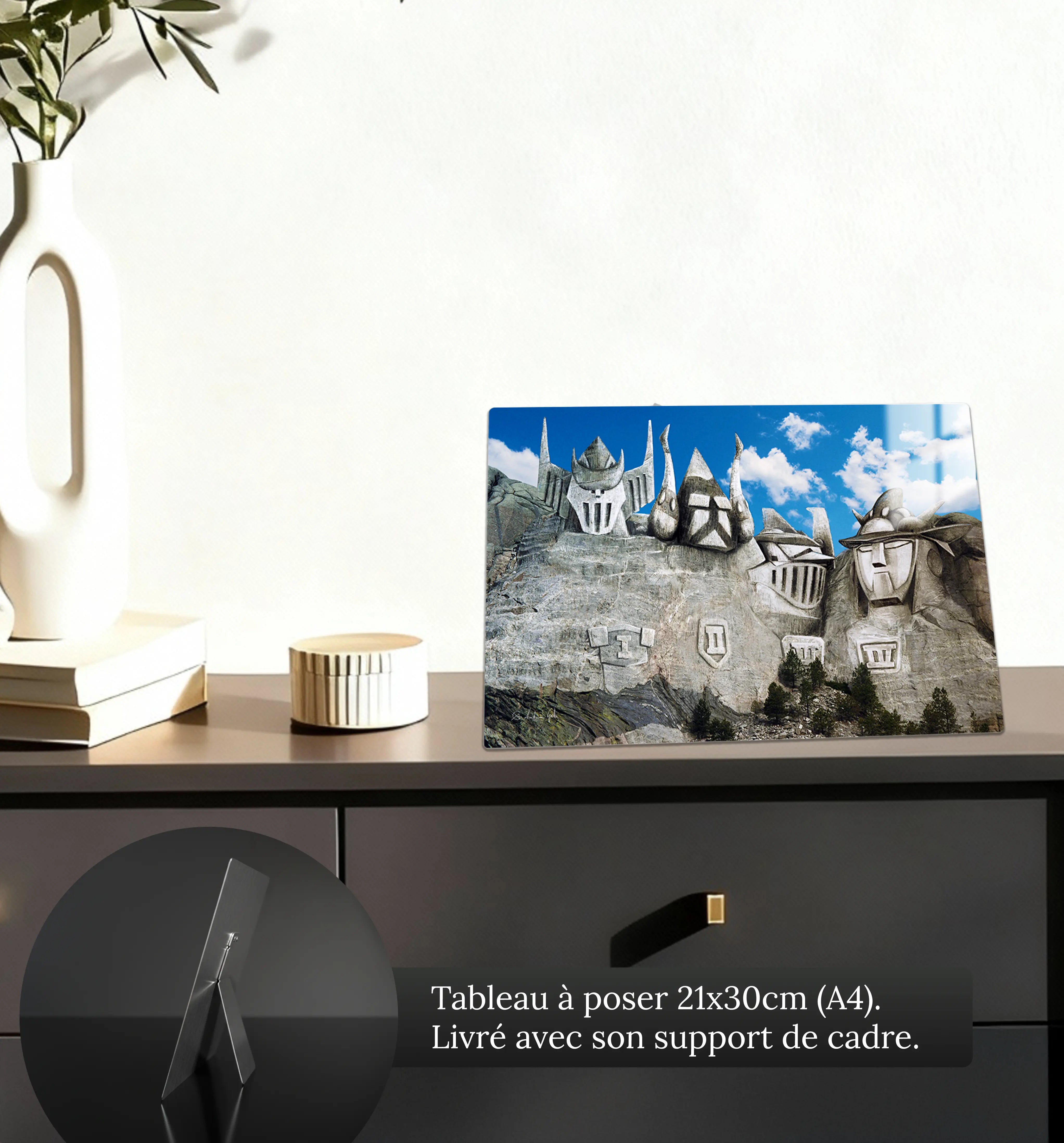 tableau-rushmore-robot-petit-format-a-poser-sur-meuble | DreamWay