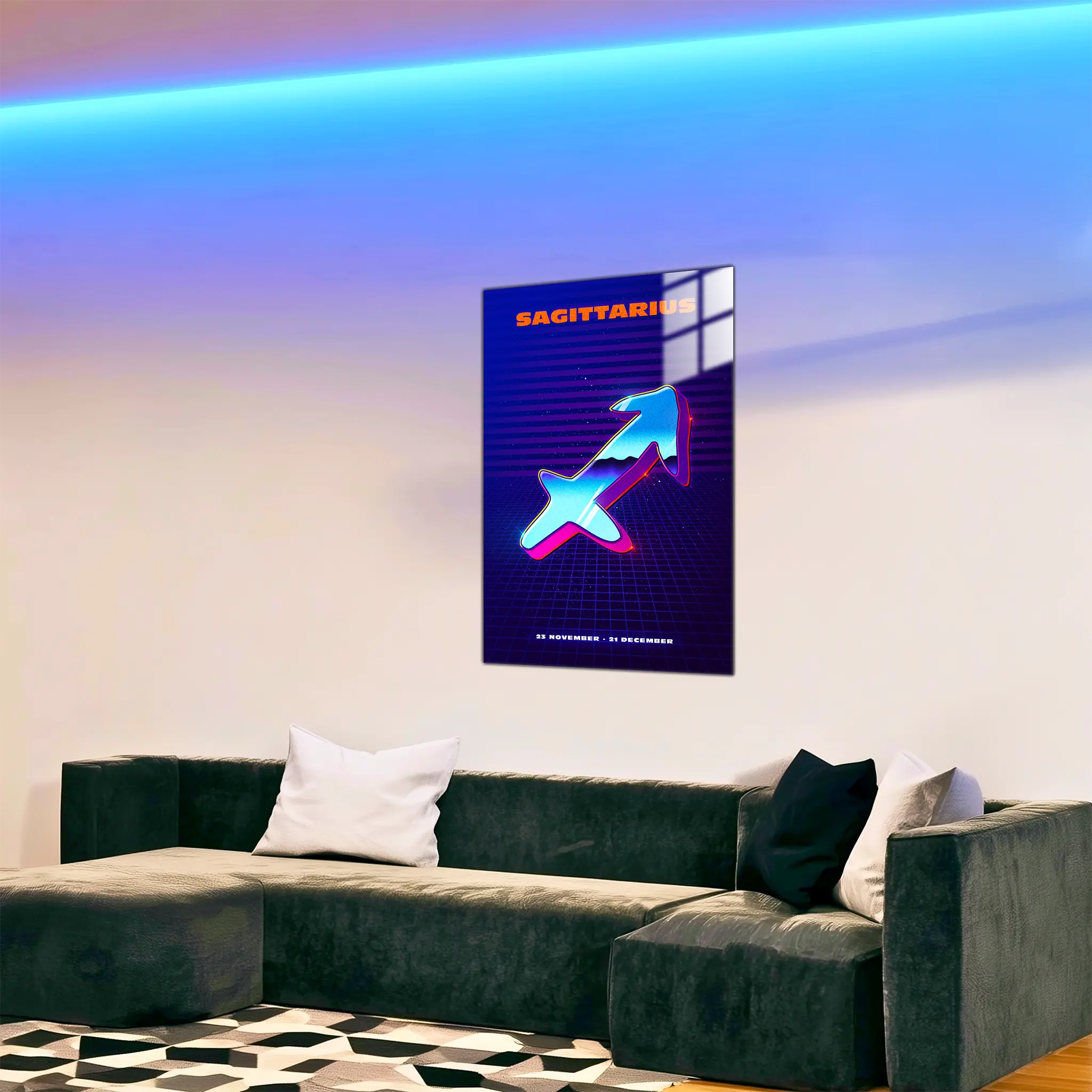 tableau-sagittaire-retro-dans-le-salon | DreamWay