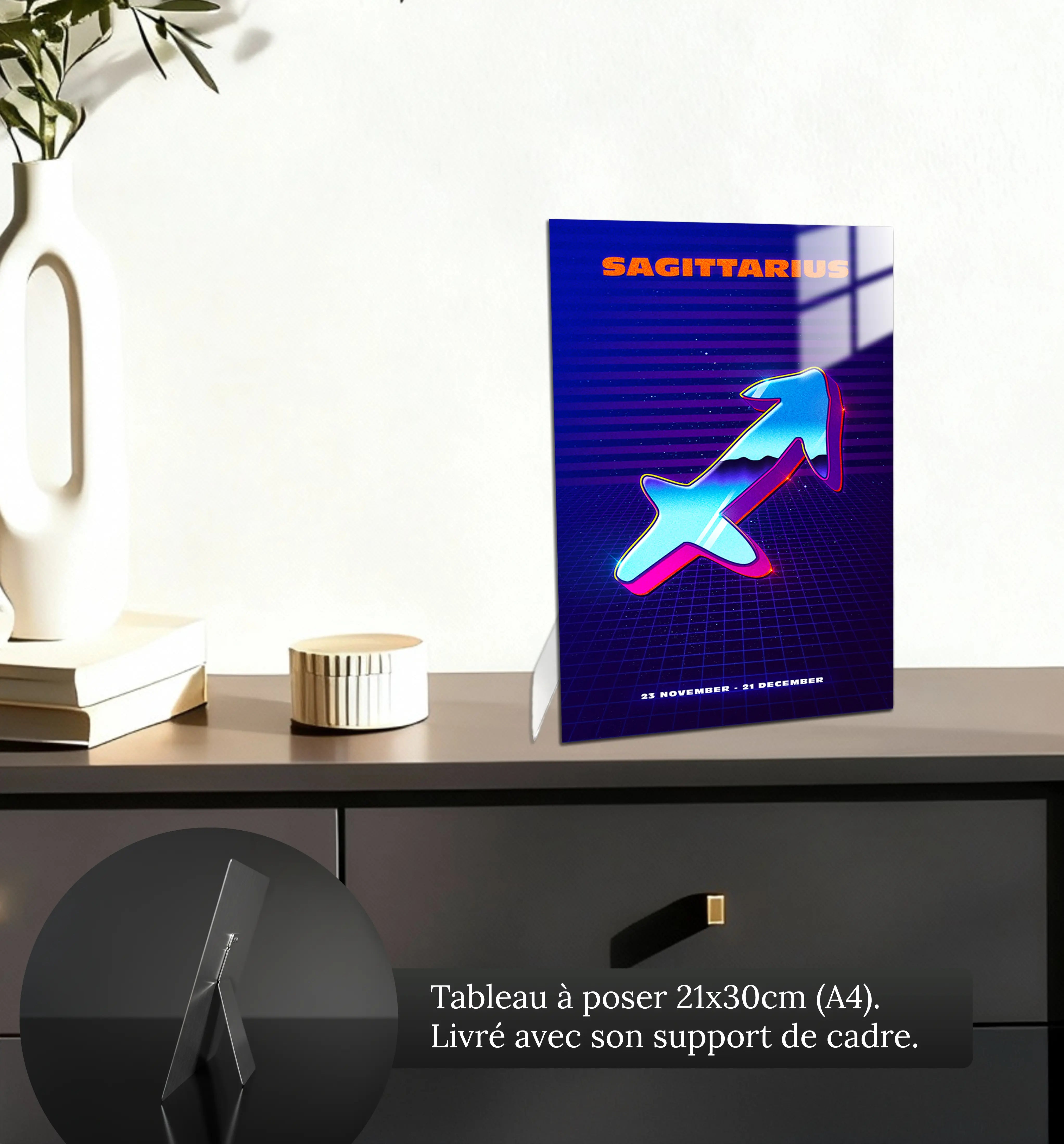 tableau-sagittaire-retro-petit-format-a-poser-sur-meuble | DreamWay