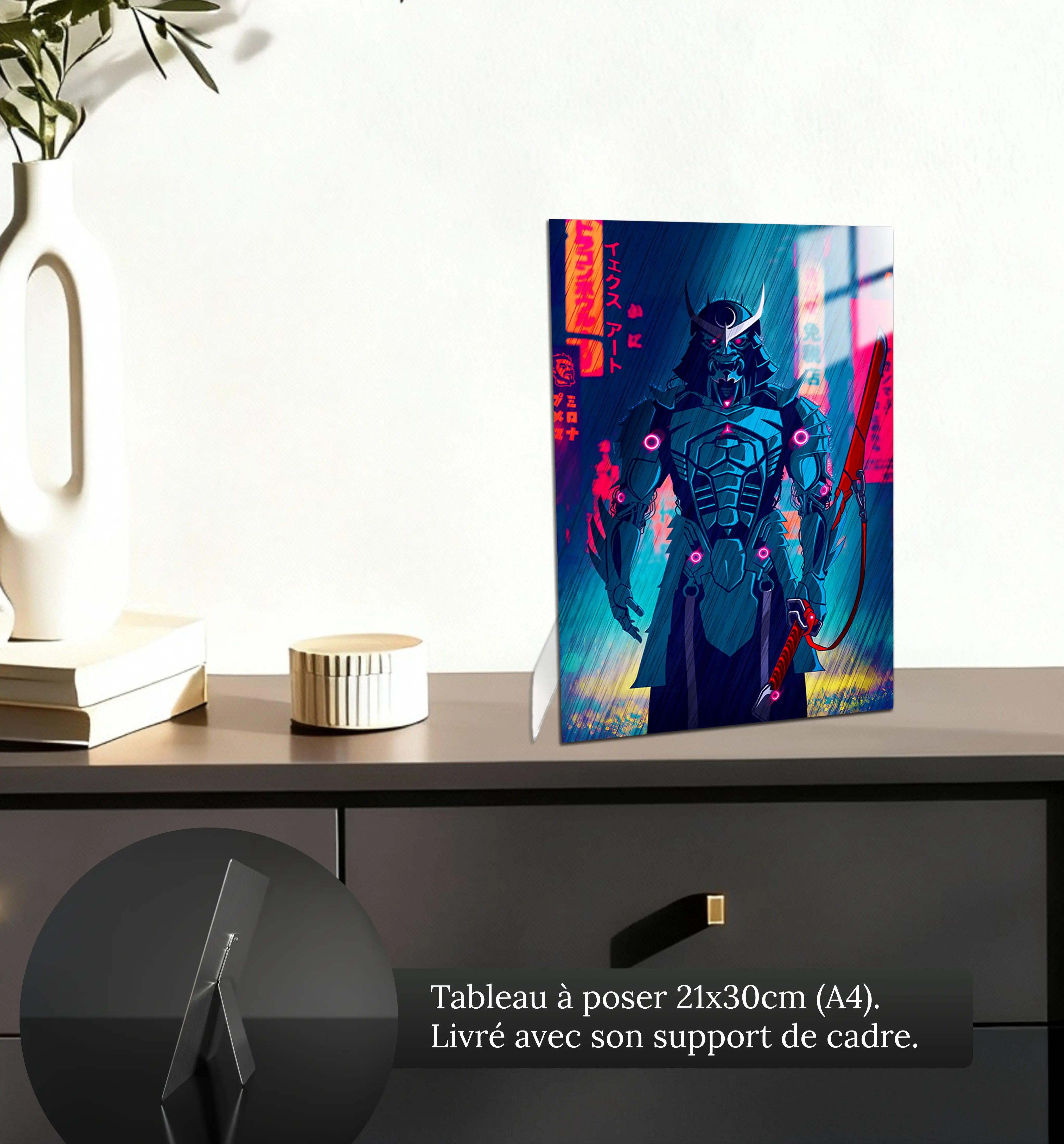 tableau-samurai-2077-petit-format-a-poser-sur-meuble | DreamWay
