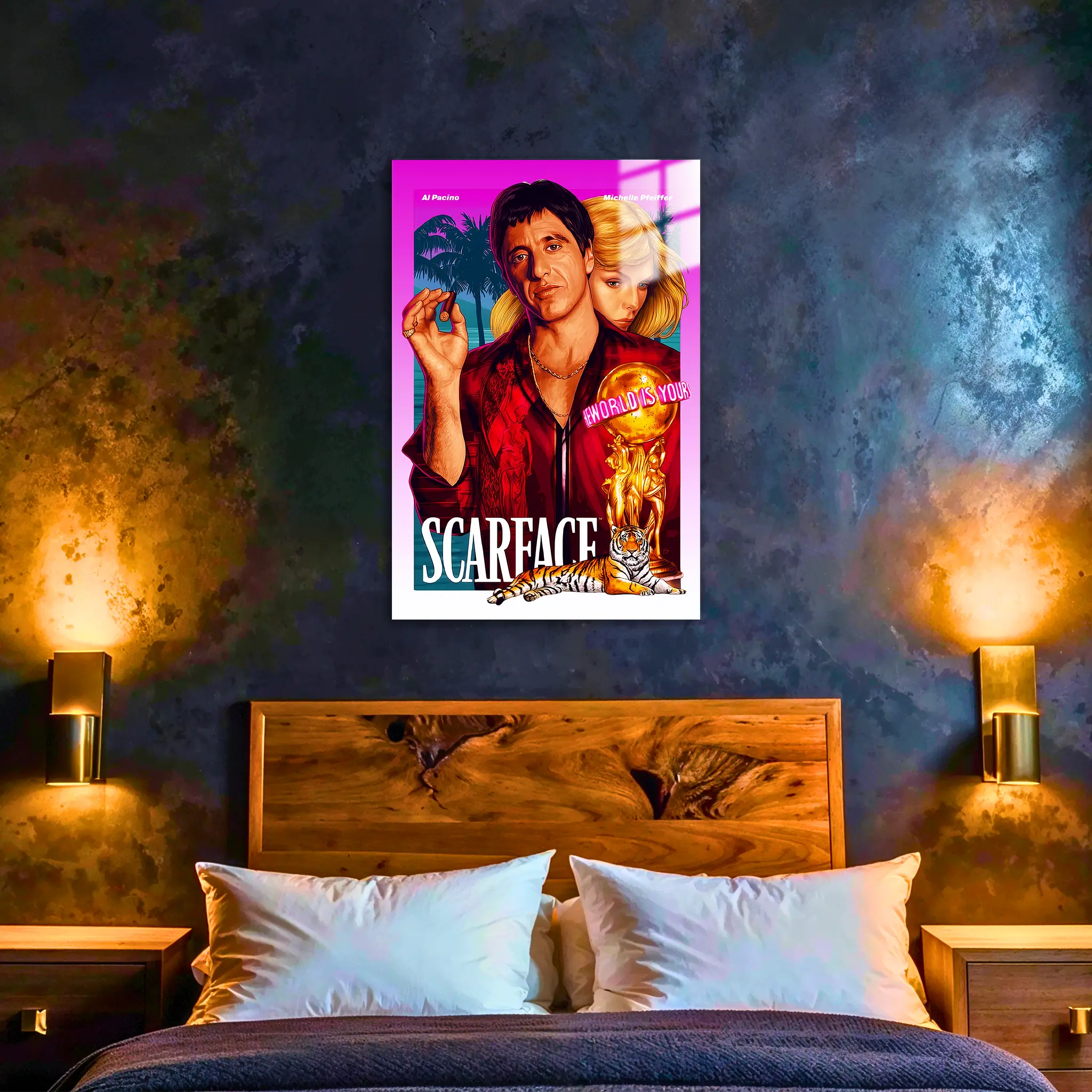 tableau-scarface-affiche-vintage-dans-la-chambre | DreamWay