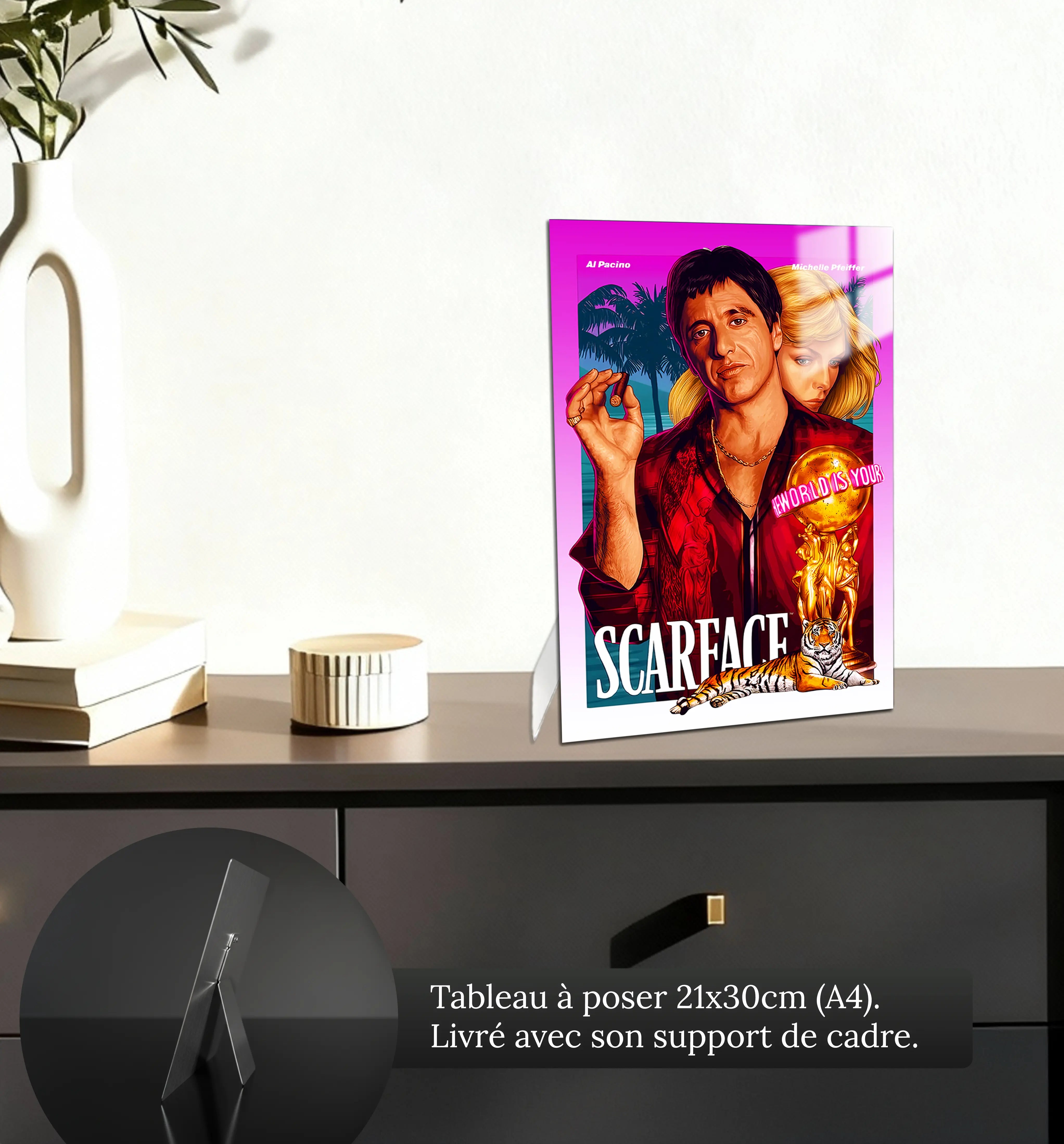 tableau-scarface-affiche-vintage-petit-format-a-poser-sur-meuble | DreamWay