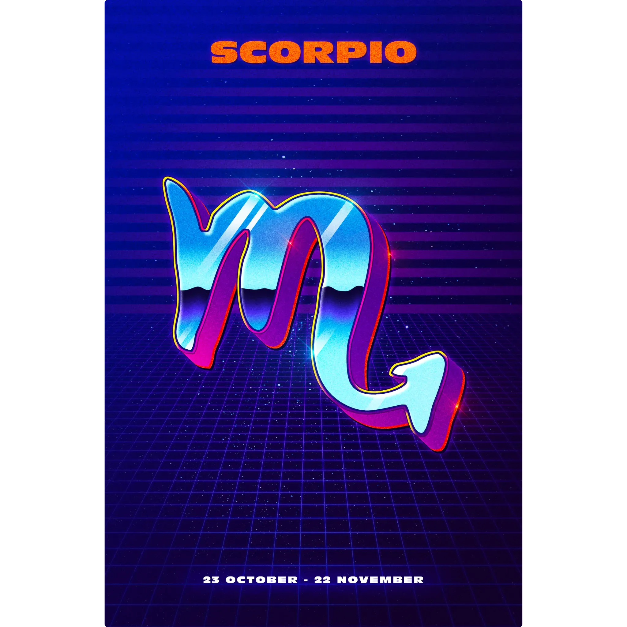 Tableau Scorpion Rétro