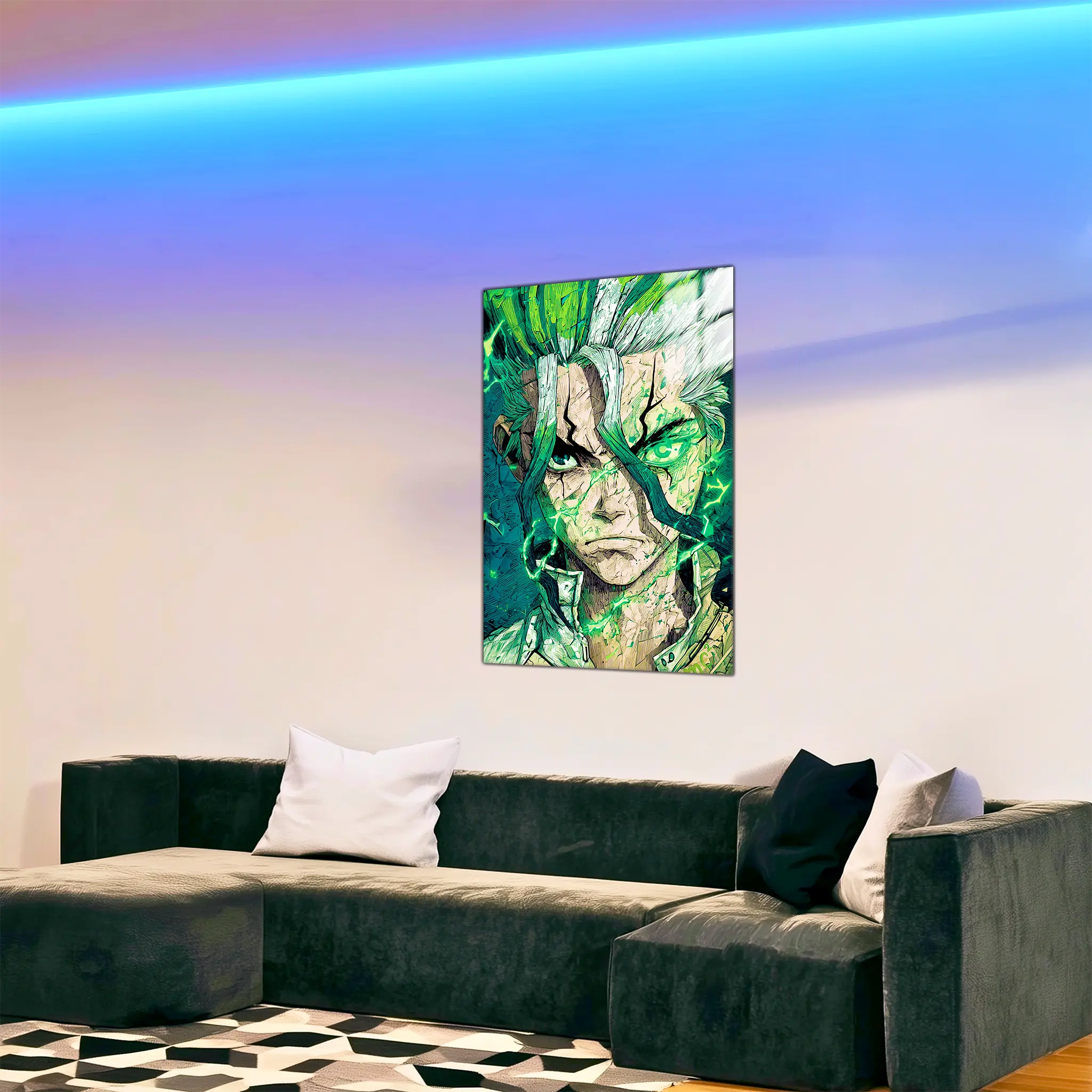 tableau-senku-Dr-Stone-dans-le-salon | DreamWay