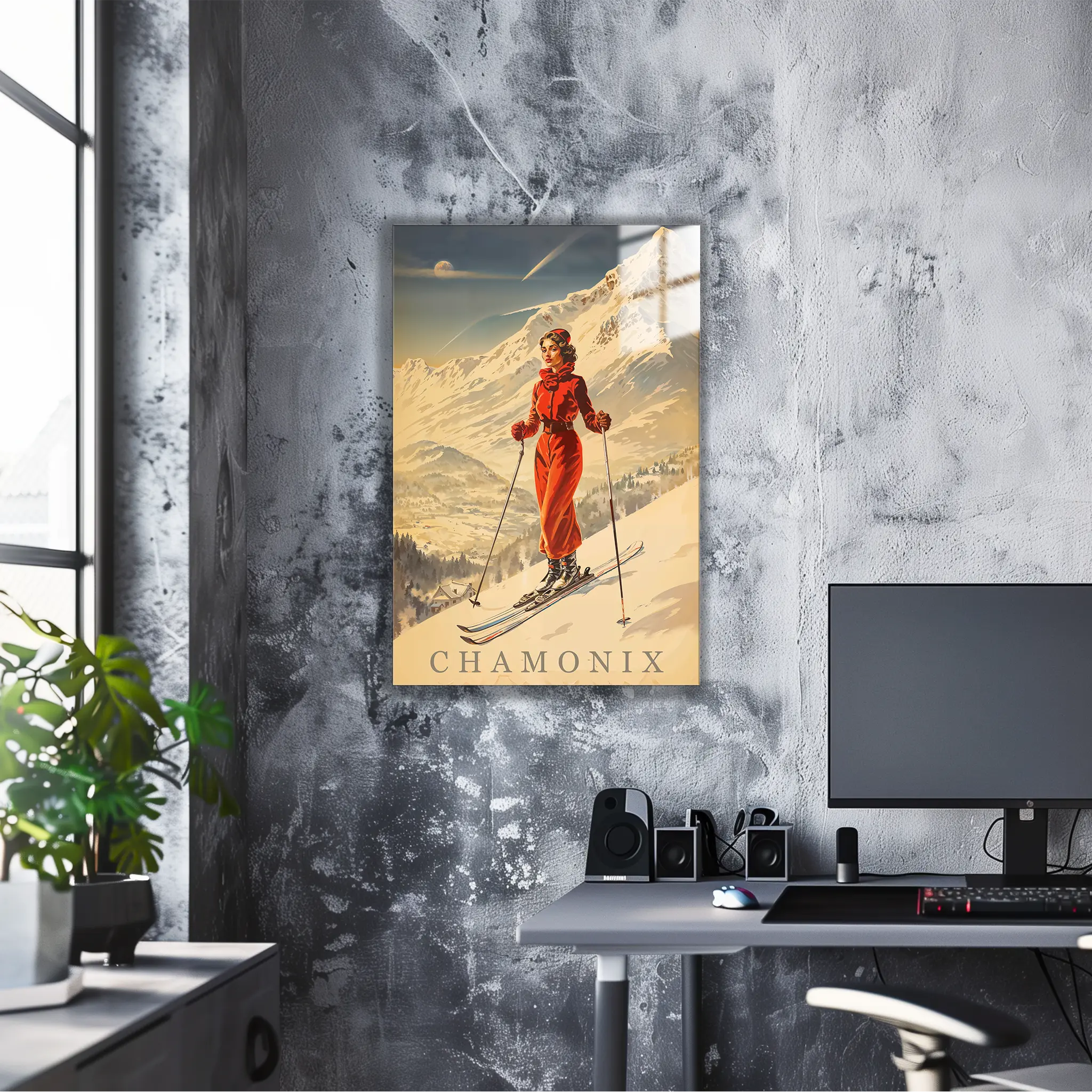 tableau-ski-vintage | DreamWay
