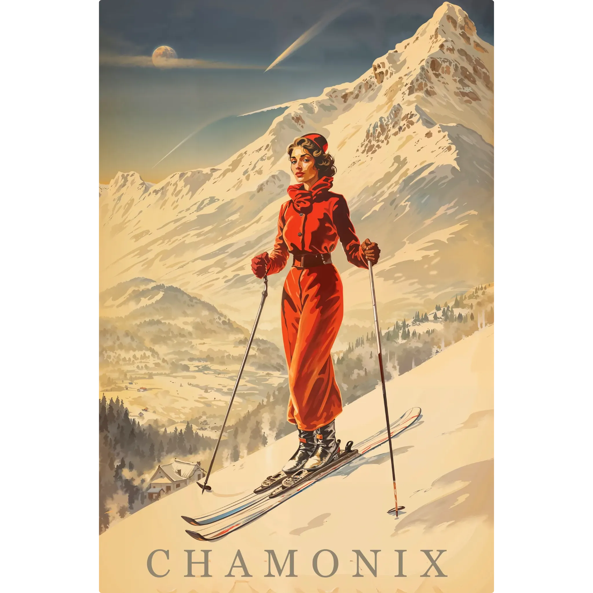 tableau-ski-vintage | DreamWay