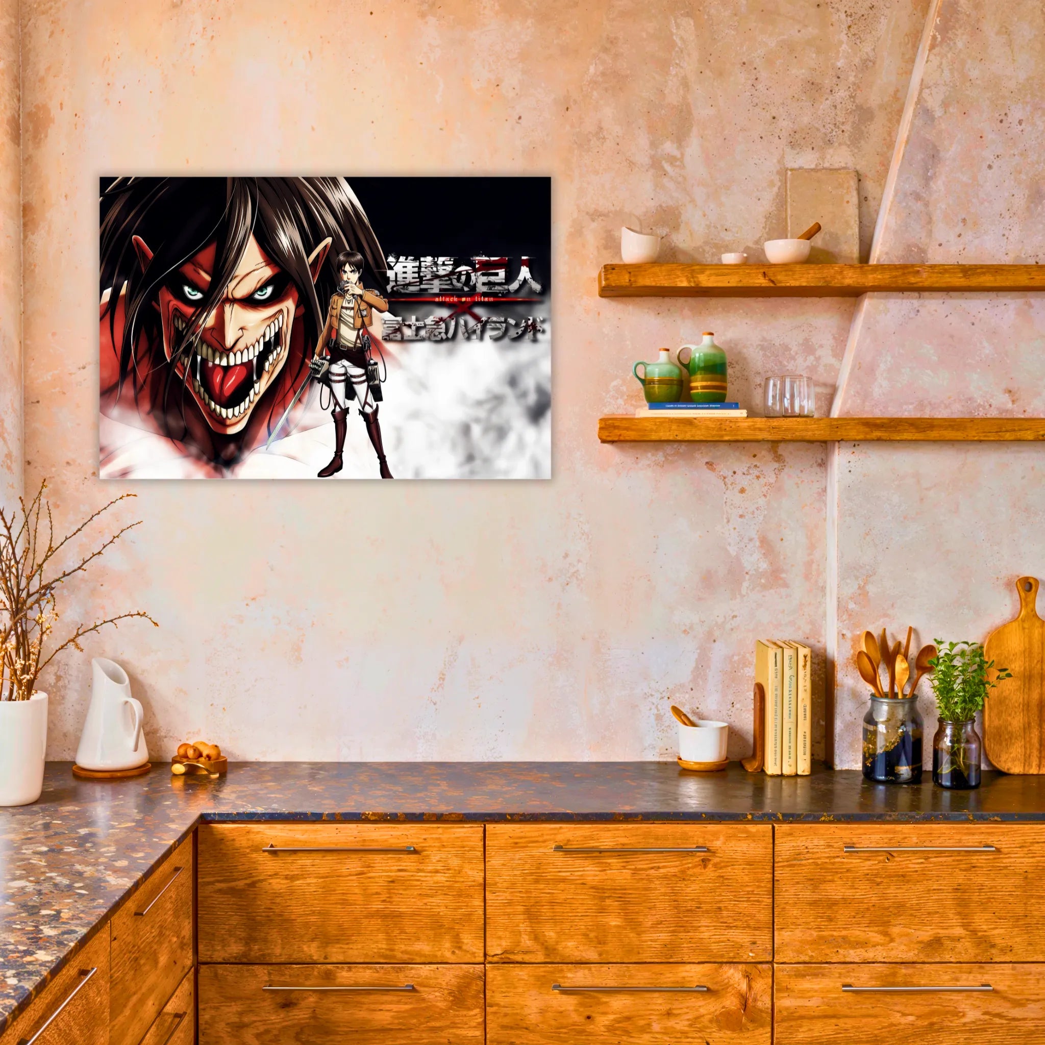 Tableau SNK Eren Et Son Tian Paysage