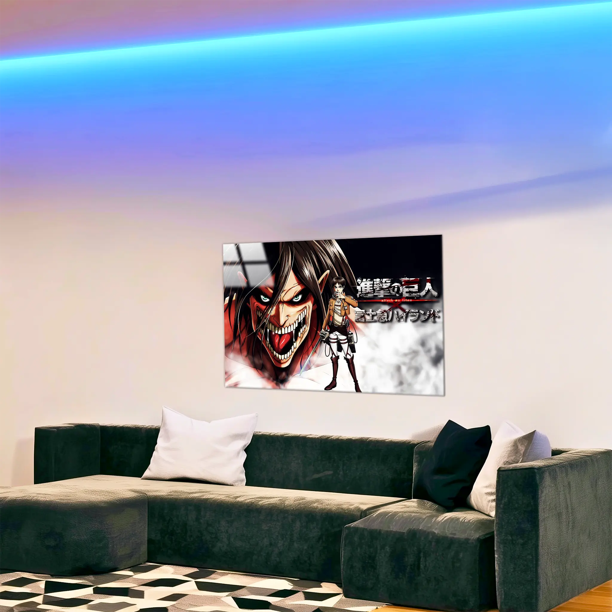 tableau-snk-eren-et-son-titan-paysage-dans-le-salon | DreamWay