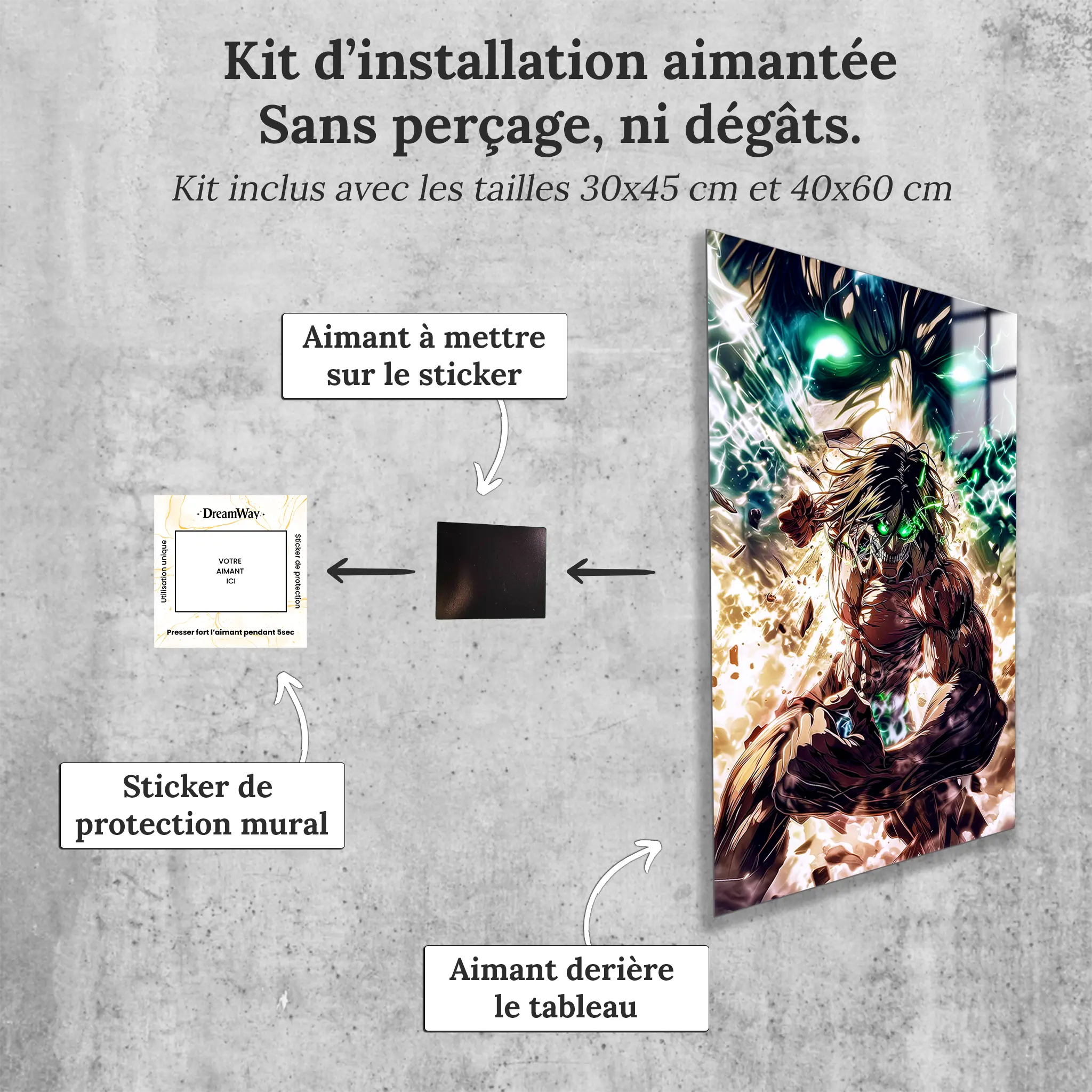 tableau-snk-eren-titan-transformation-avec-installation-aimantee | DreamWay