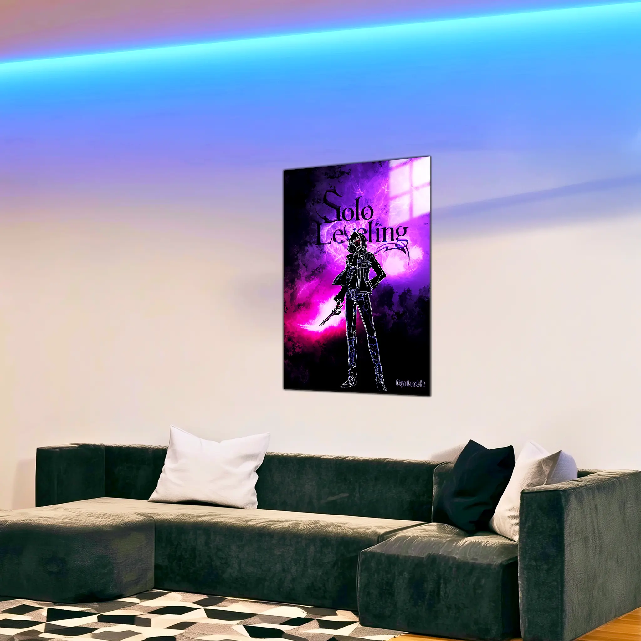 tableau-solo-leveling-colore-dans-le-salon | DreamWay