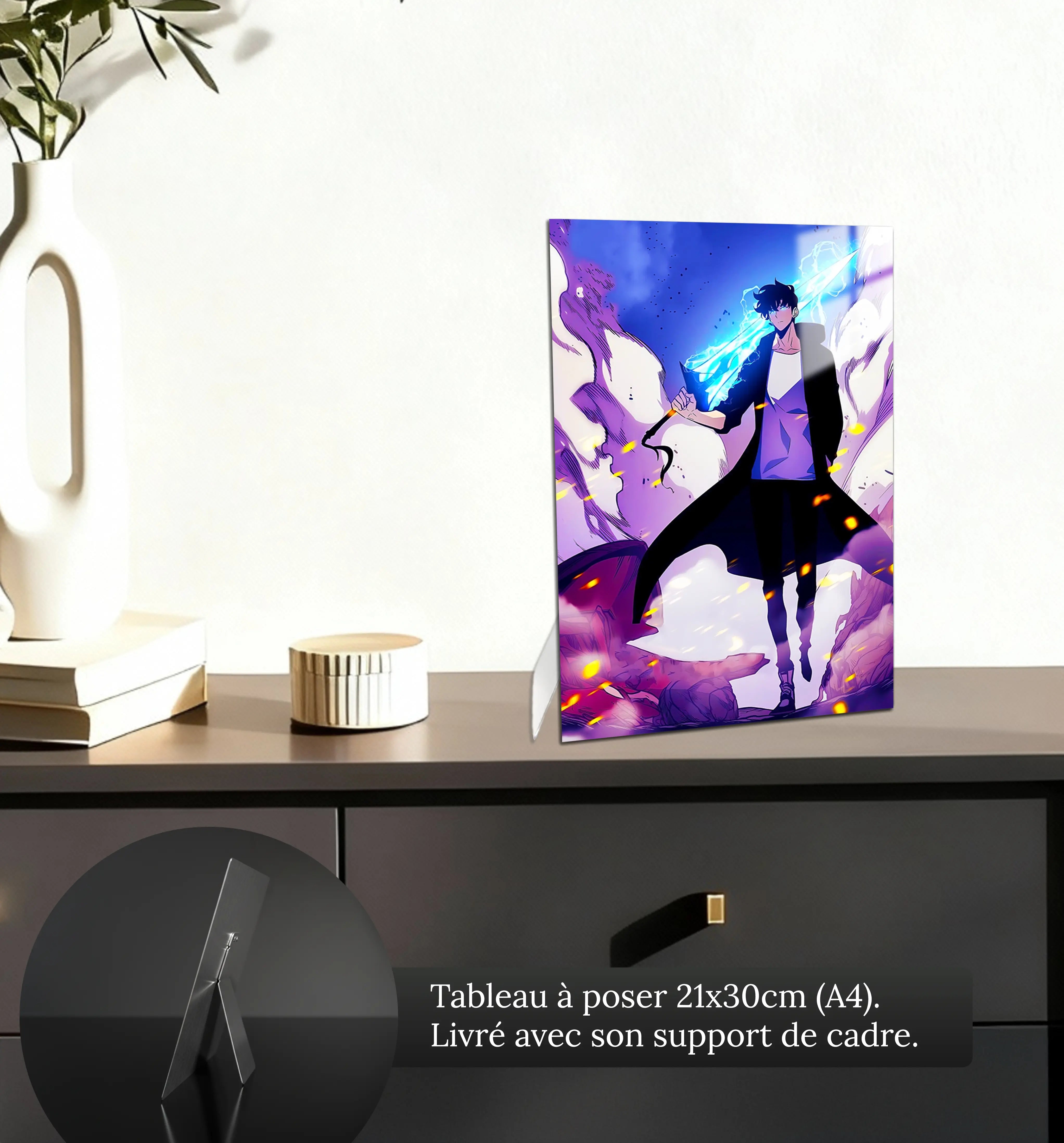 tableau-solo-leveling-epique-jin-woo-petit-format-a-poser-sur-meuble | DreamWay