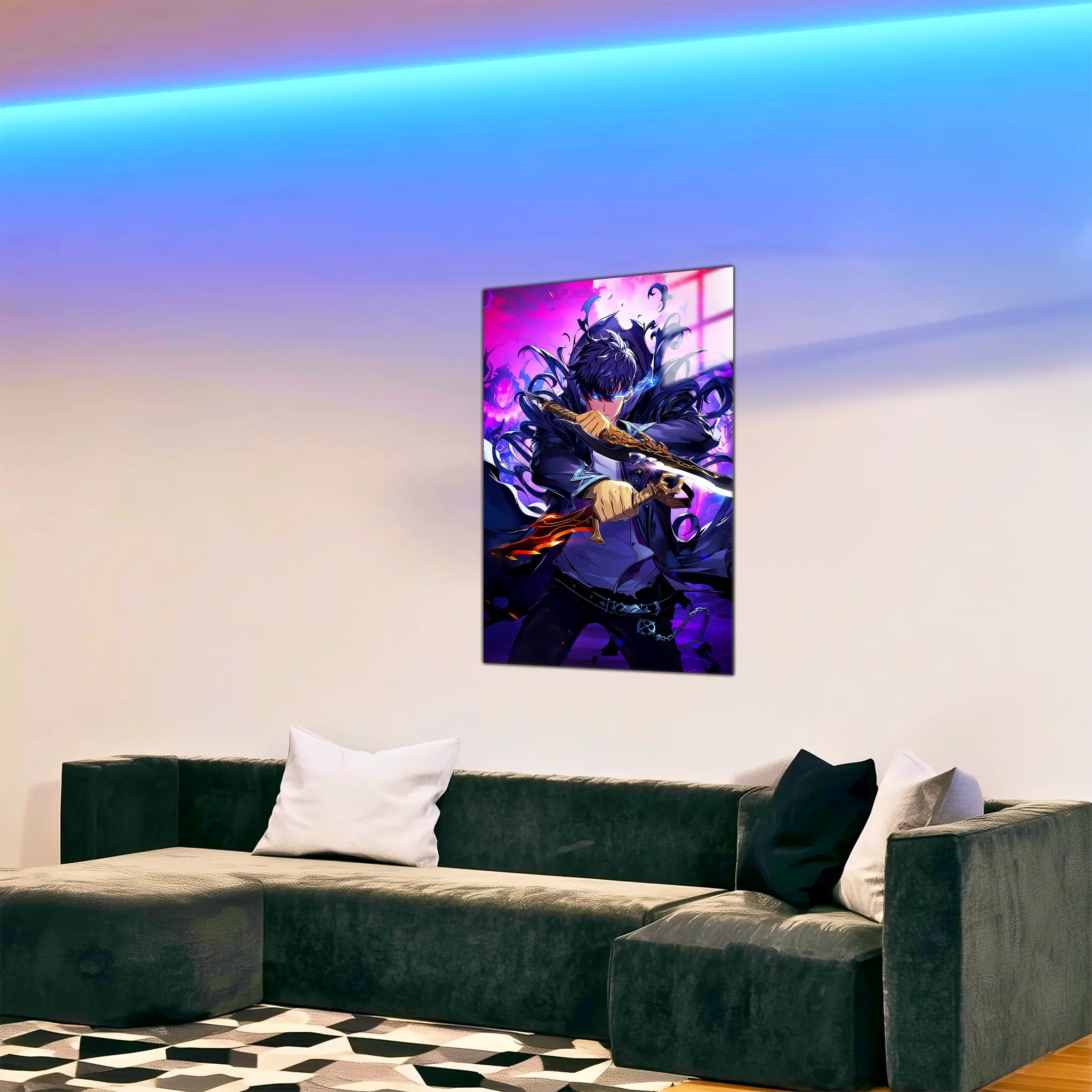 tableau-solo-leveling-jin-woo-dans-le-salon | DreamWay