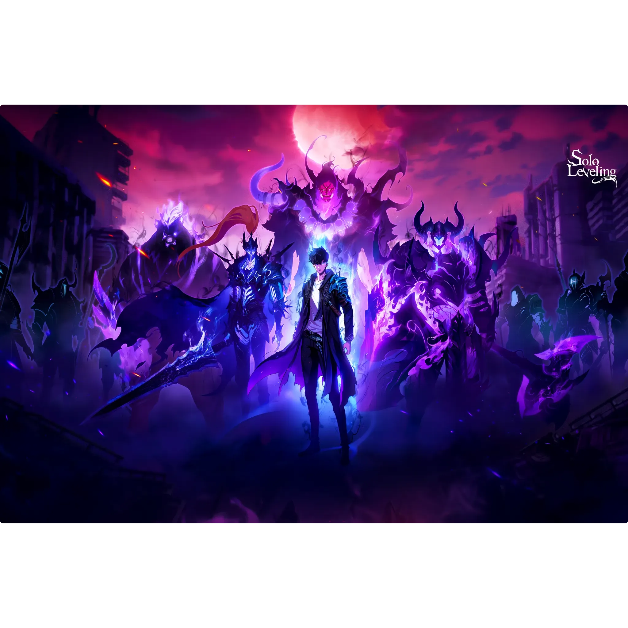 tableau-solo-leveling-jin-woo-et-ses-ombres | DreamWay
