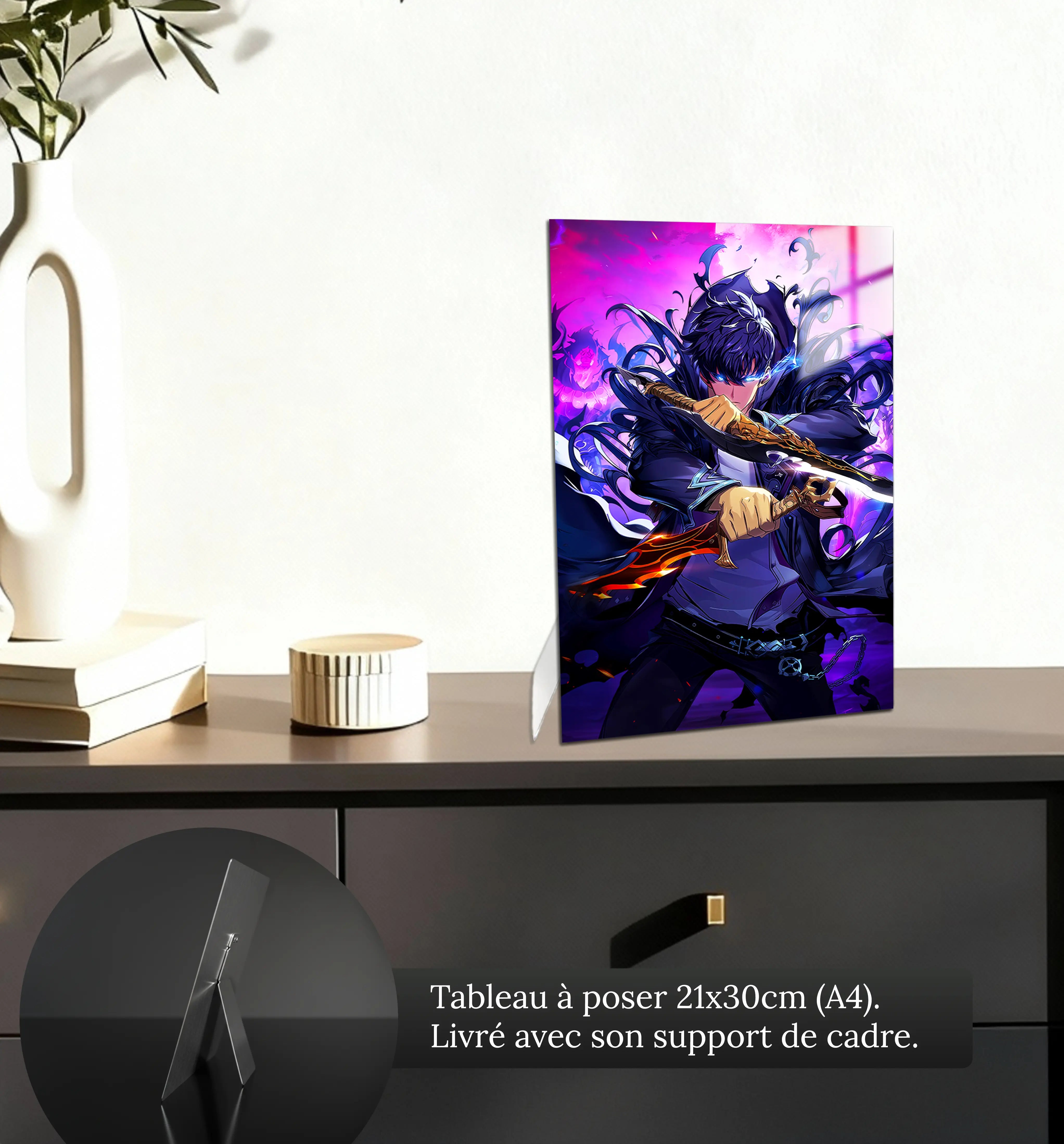 tableau-solo-leveling-jin-woo-petit-format-a-poser-sur-meuble | DreamWay