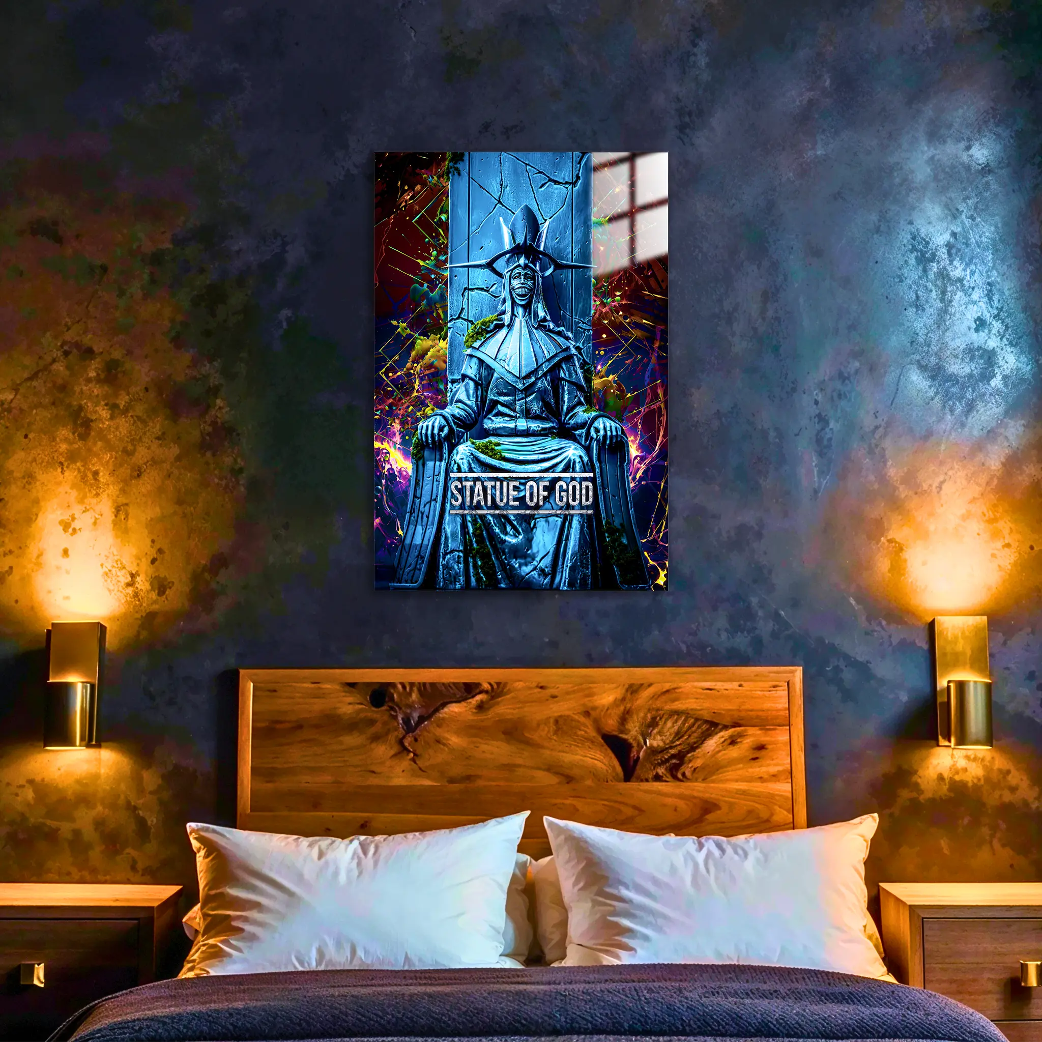 tableau-solo-leveling-statue-of-god-dans-la-chambre | DreamWay