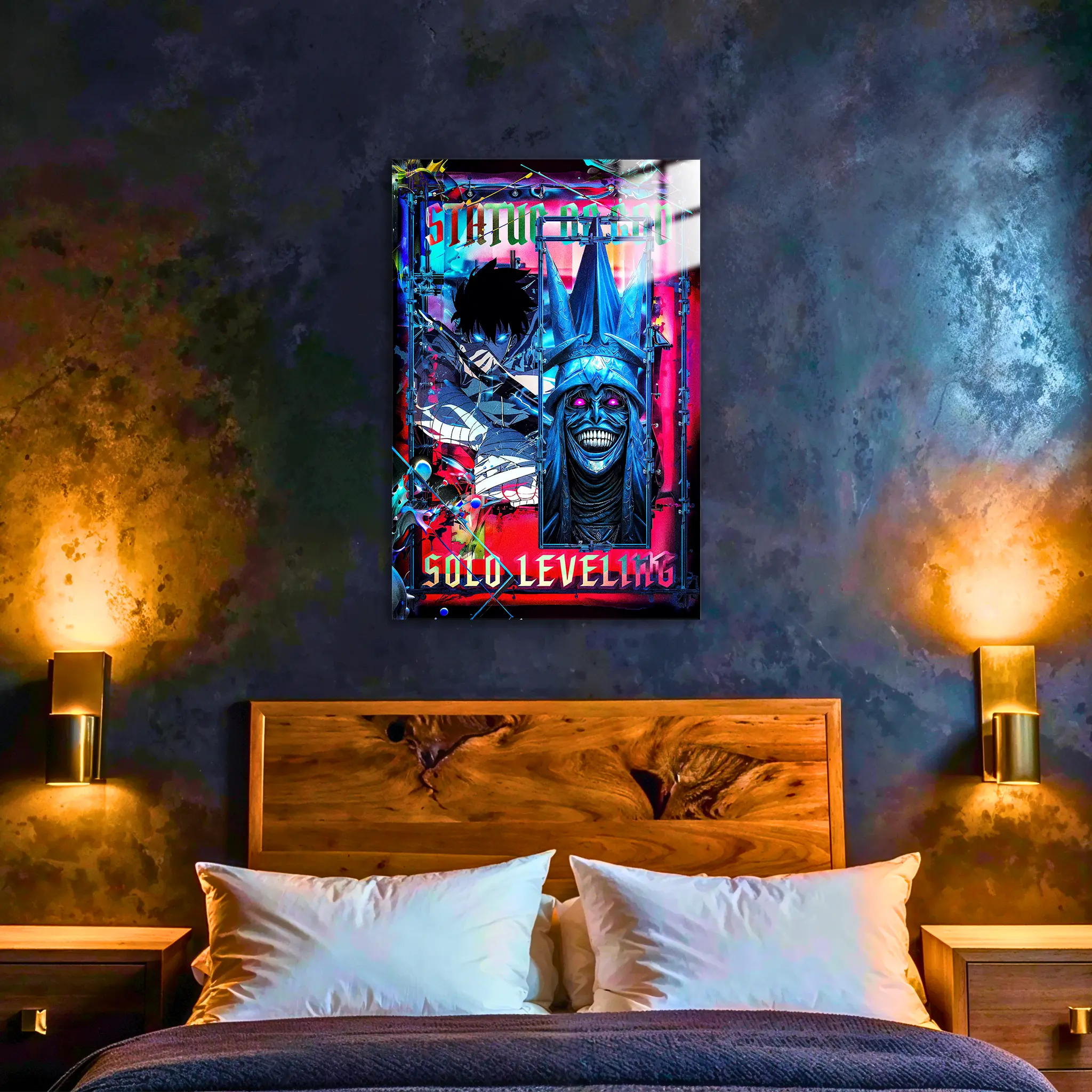 tableau-solo-leveling-statue-of-god-jin-woo-dans-la-chambre | DreamWay