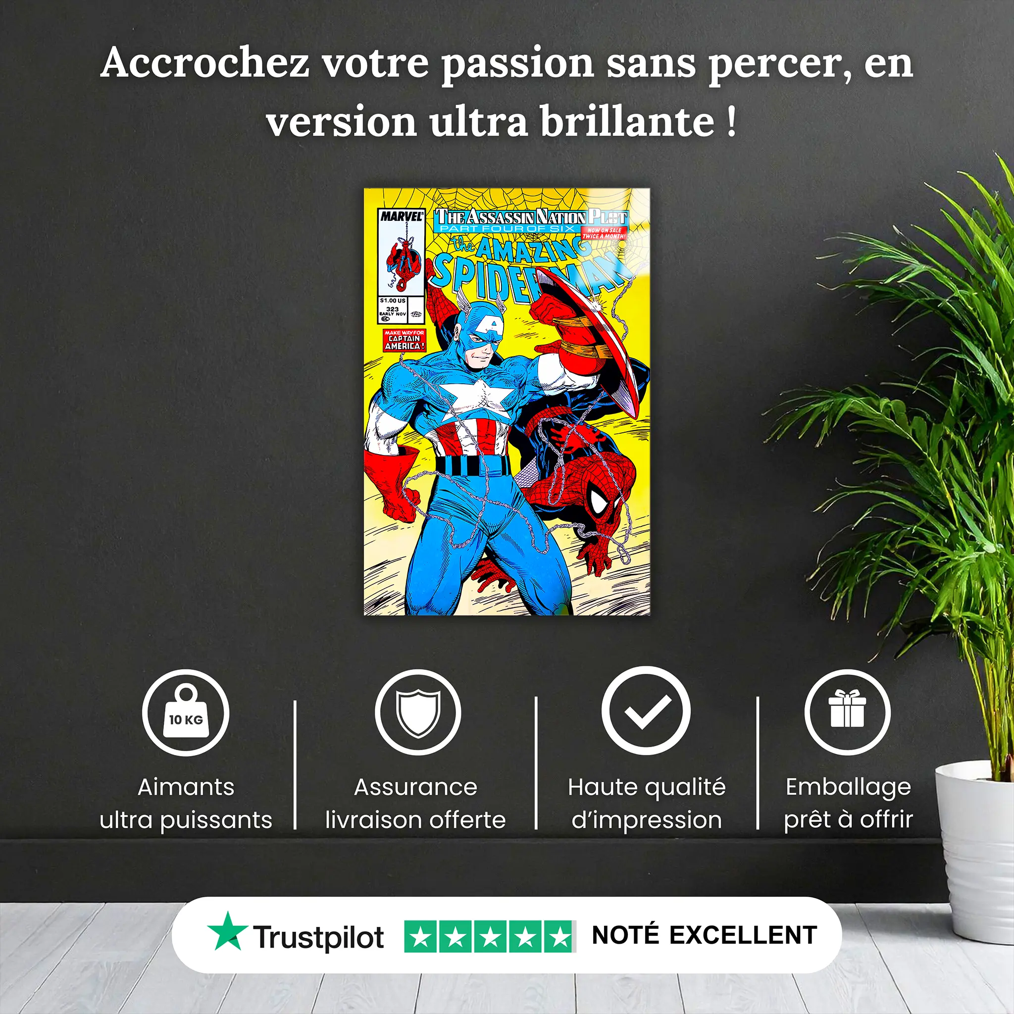 tableau-spiderman-et-captain-america-magazine-comics-pourquoi-acheter | DreamWay