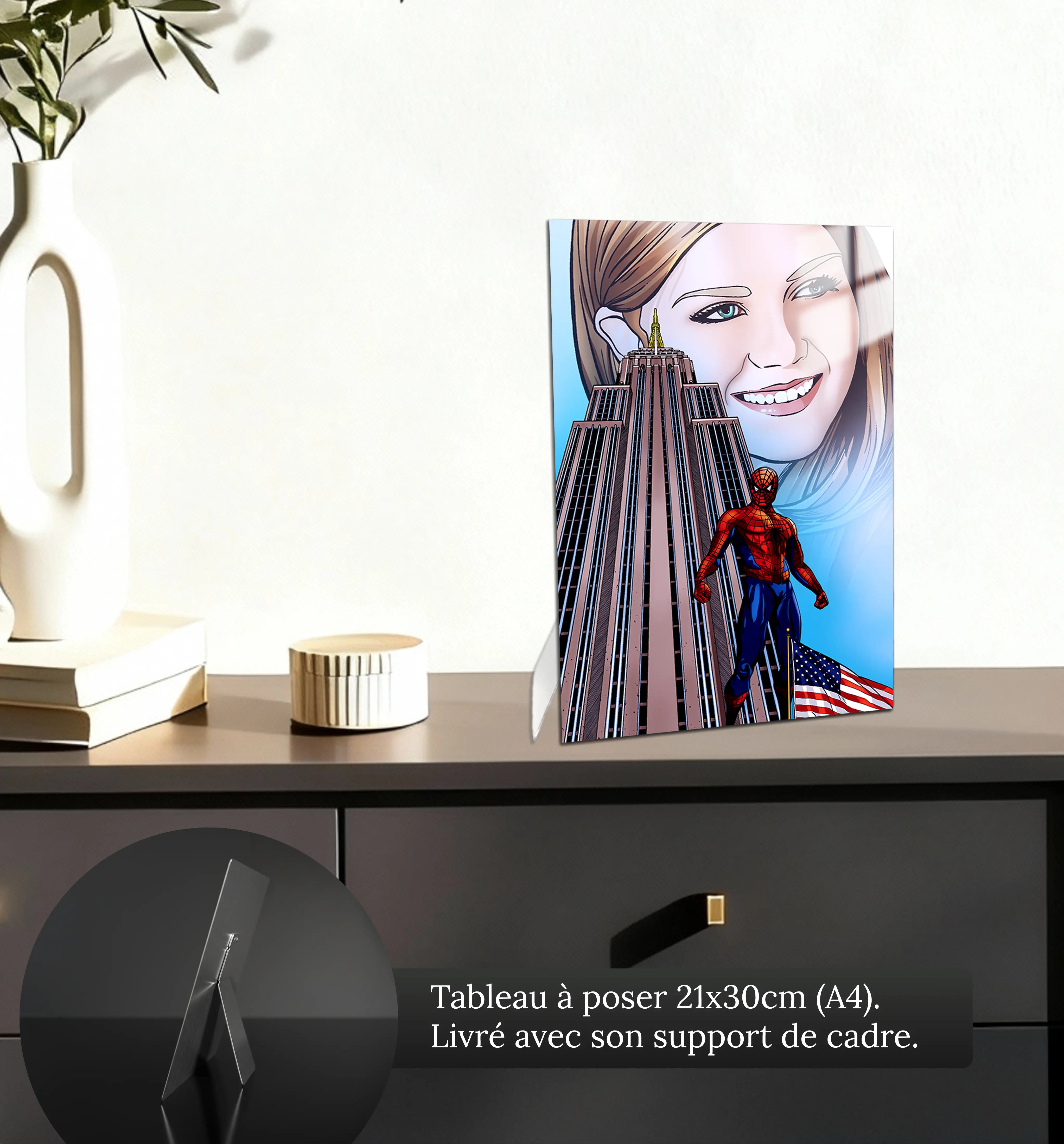tableau-spiderman-et-mary-jane-petit-format-a-poser-sur-meuble | DreamWay