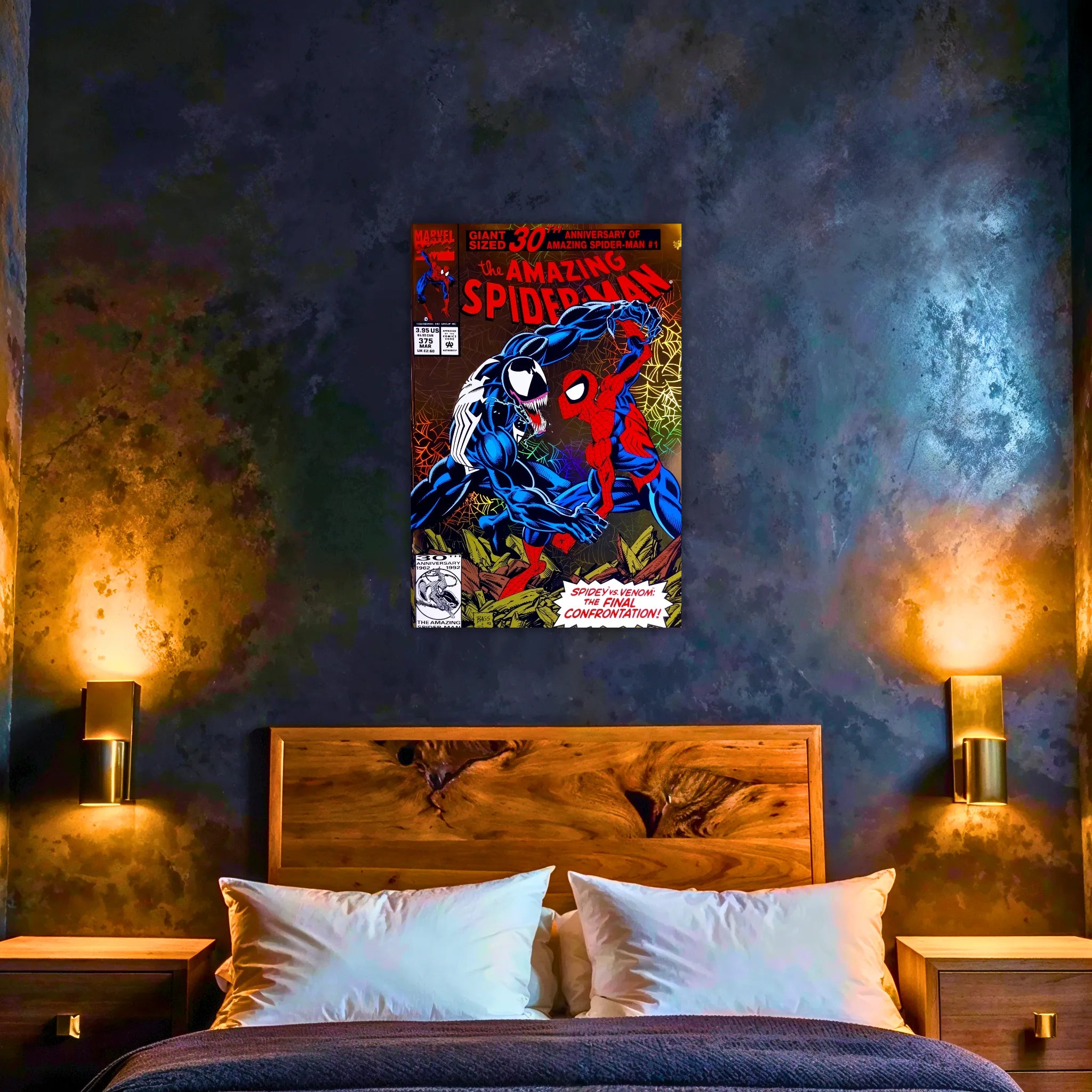 Tableau Spiderman Et Venom Magazine Comics