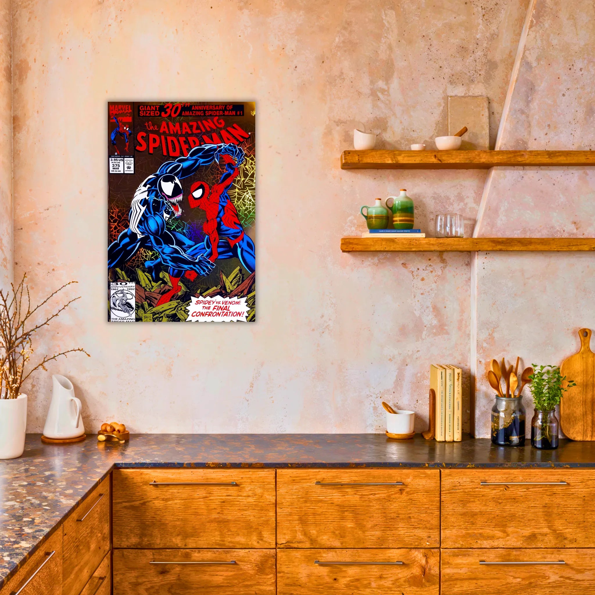 Tableau Spiderman Et Venom Magazine Comics