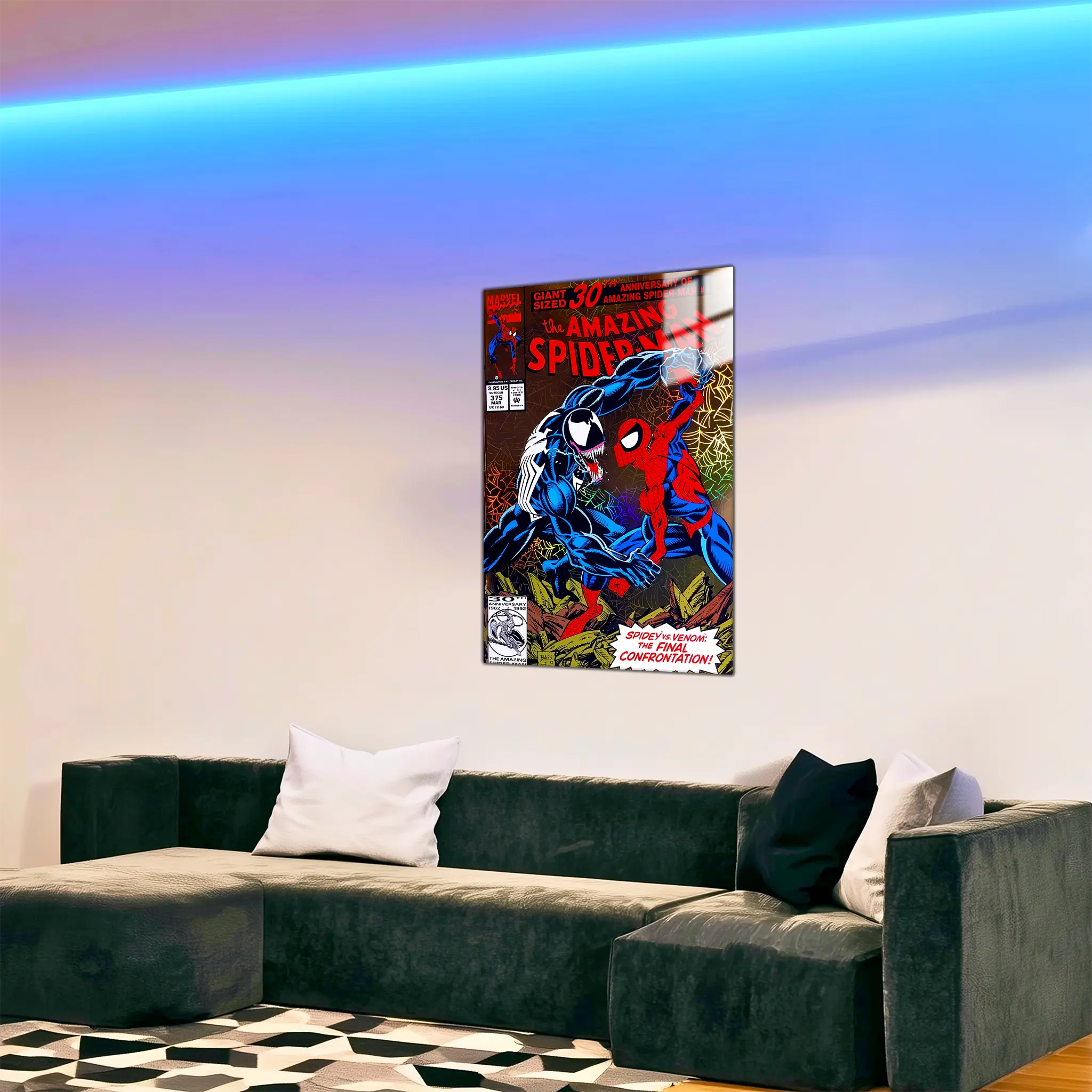 tableau-spiderman-et-venom-magazine-comics-dans-le-salon | DreamWay