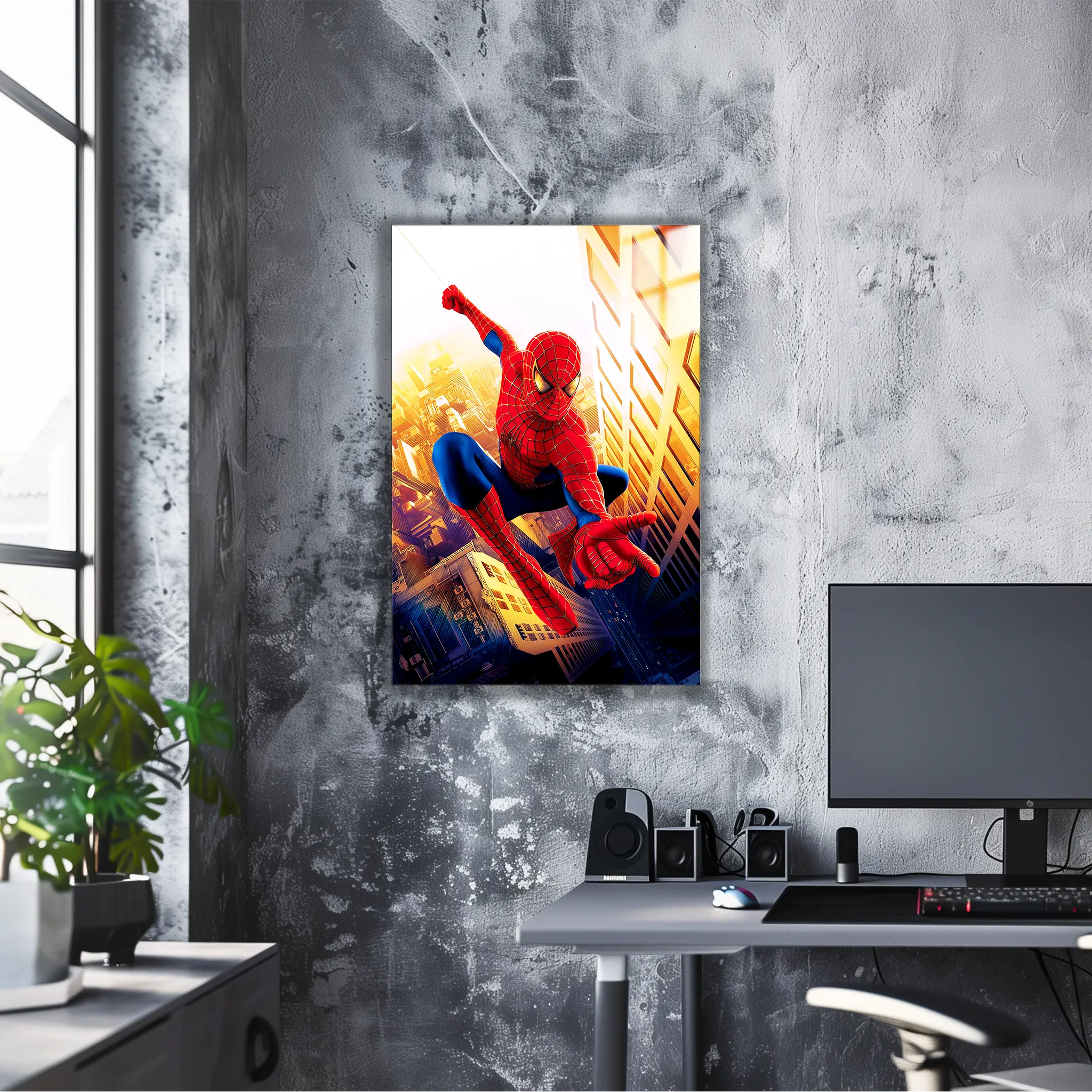 tableau-spiderman-heros-dans-le-bureau | DreamWay