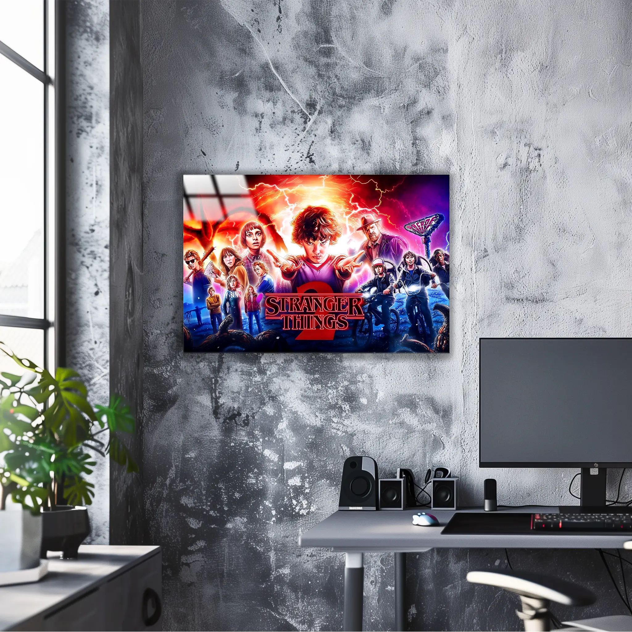 Tableau Stranger Things Affiche Paysage