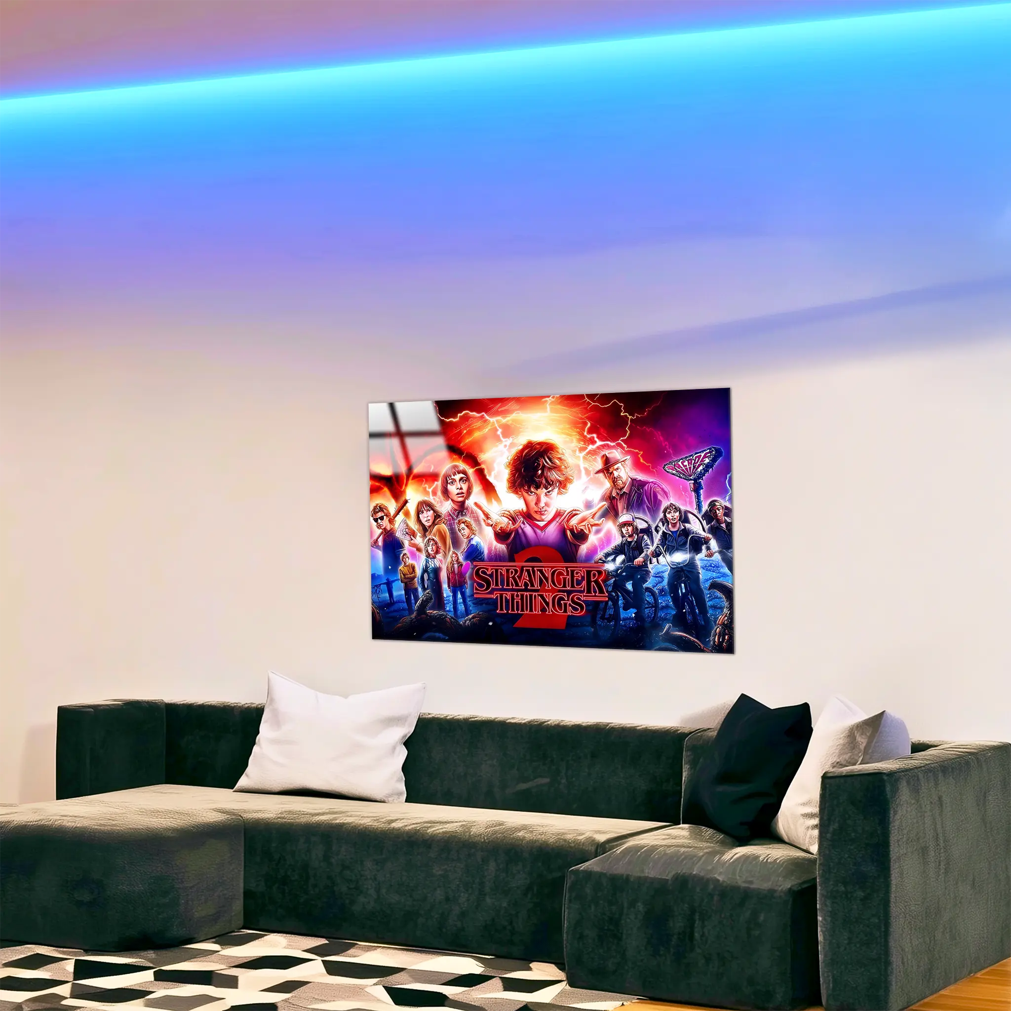tableau-stanger-things-affiche-paysage-dans-le-salon | DreamWay