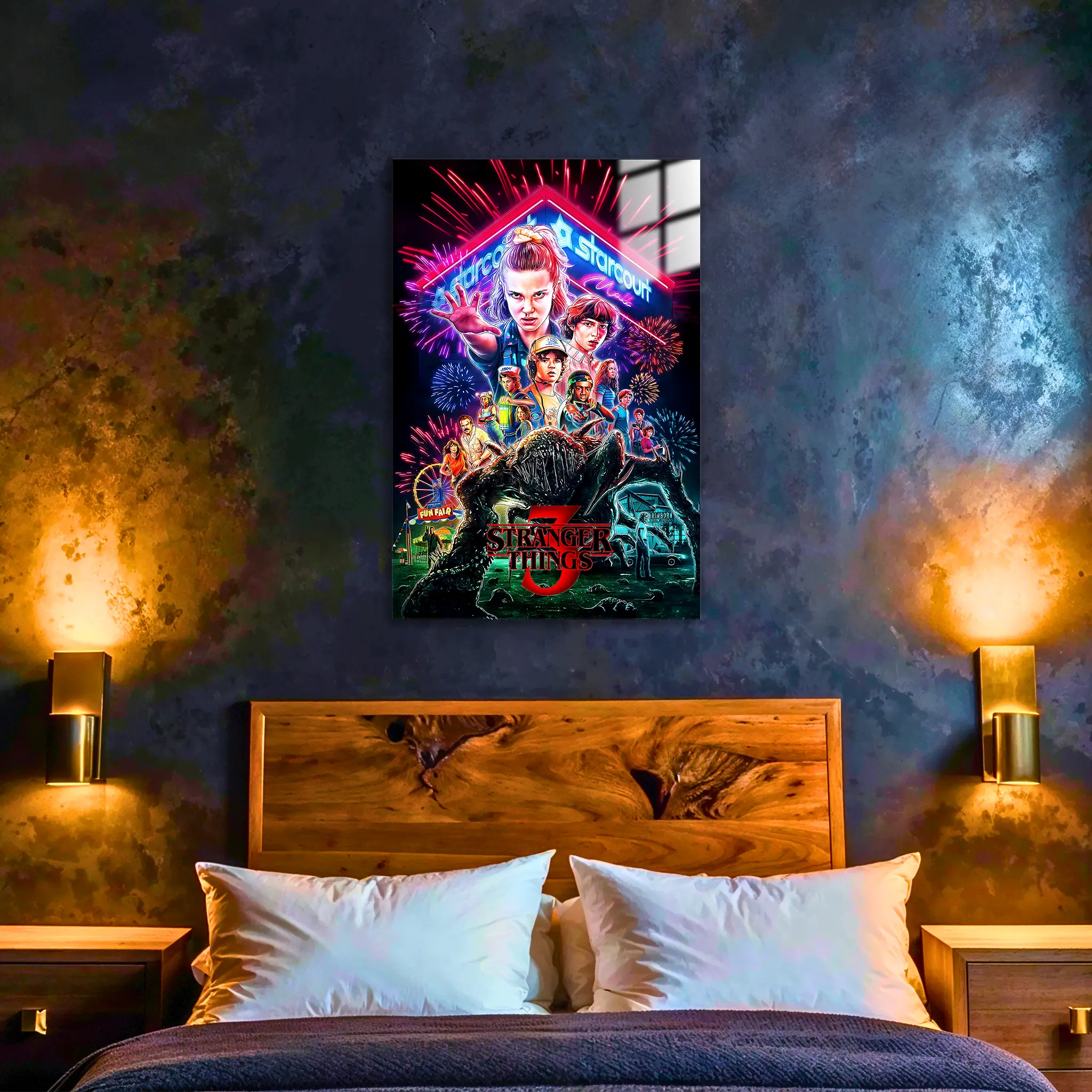 tableau-stanger-things-affiche-saison-3-dans-la-chambre | DreamWay