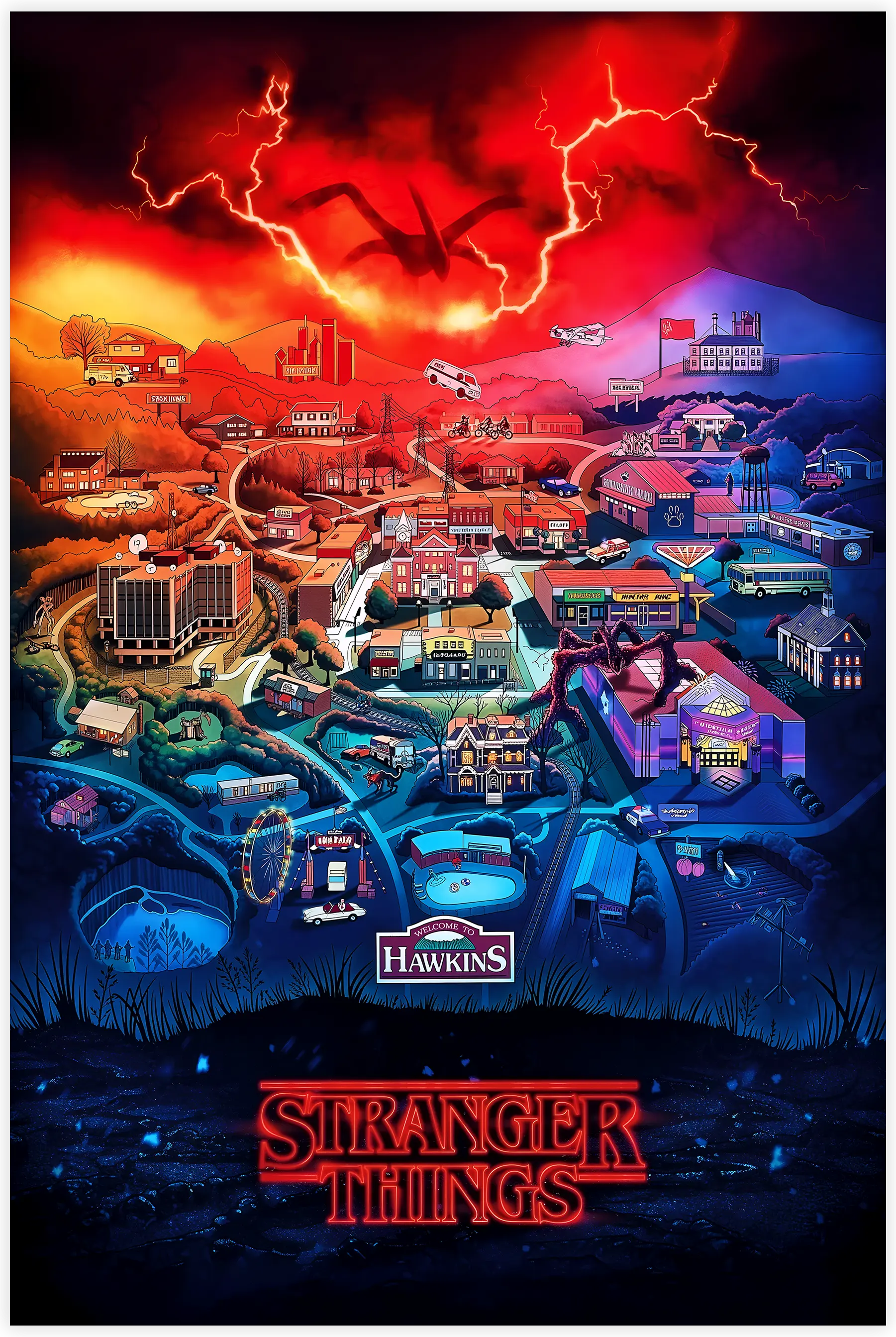 Tableau Stranger Things Hawkings