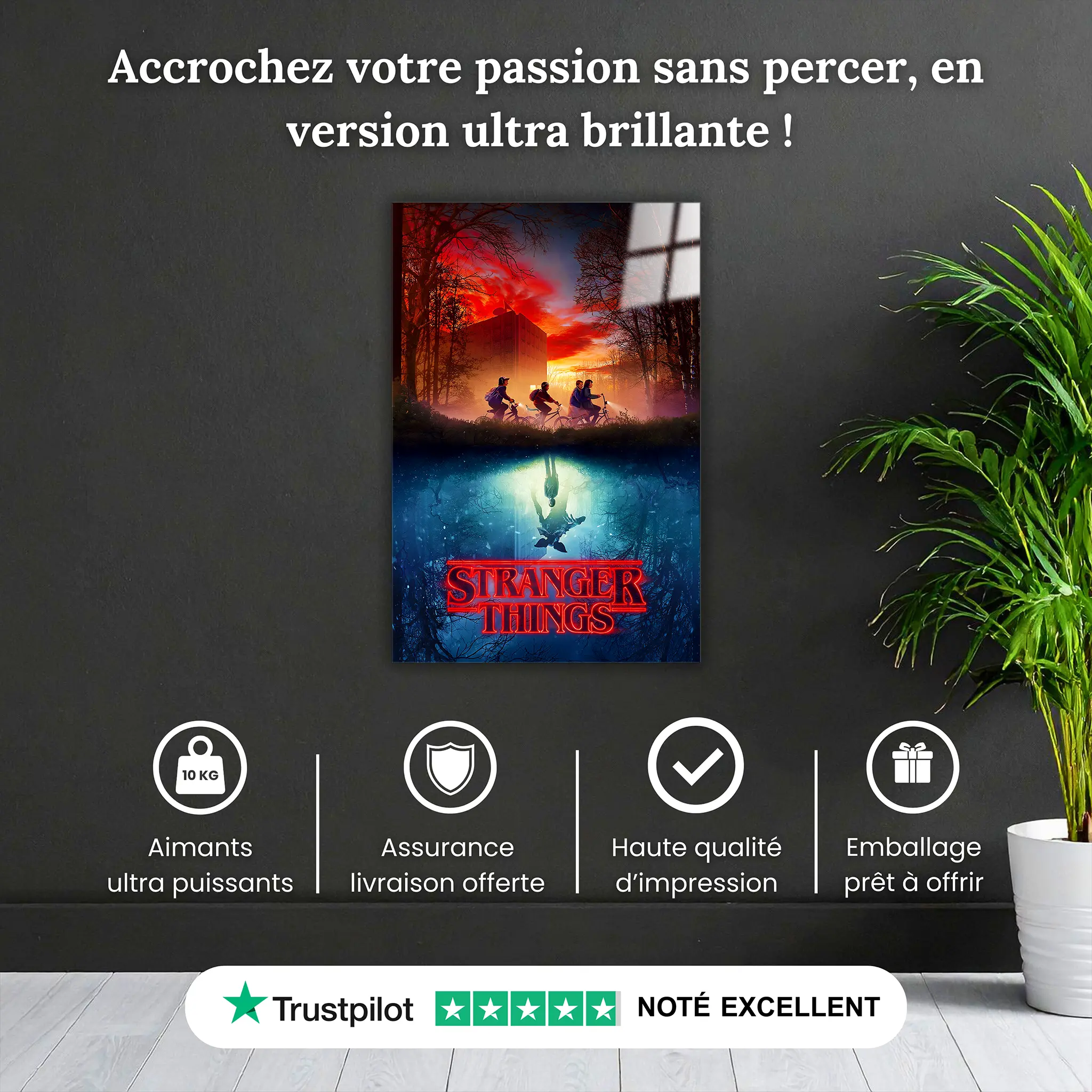 Tableau Stranger Things Le Monde A L'Envers